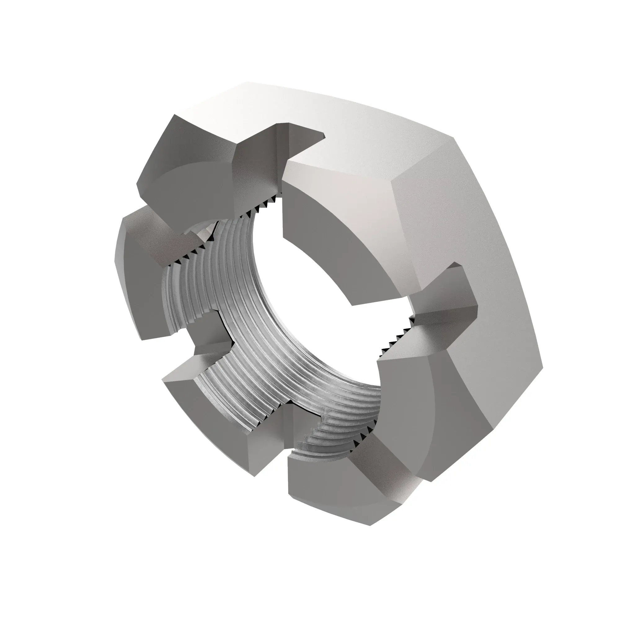 NUT, SLOTTED - 1.00-20 UNEF-2B