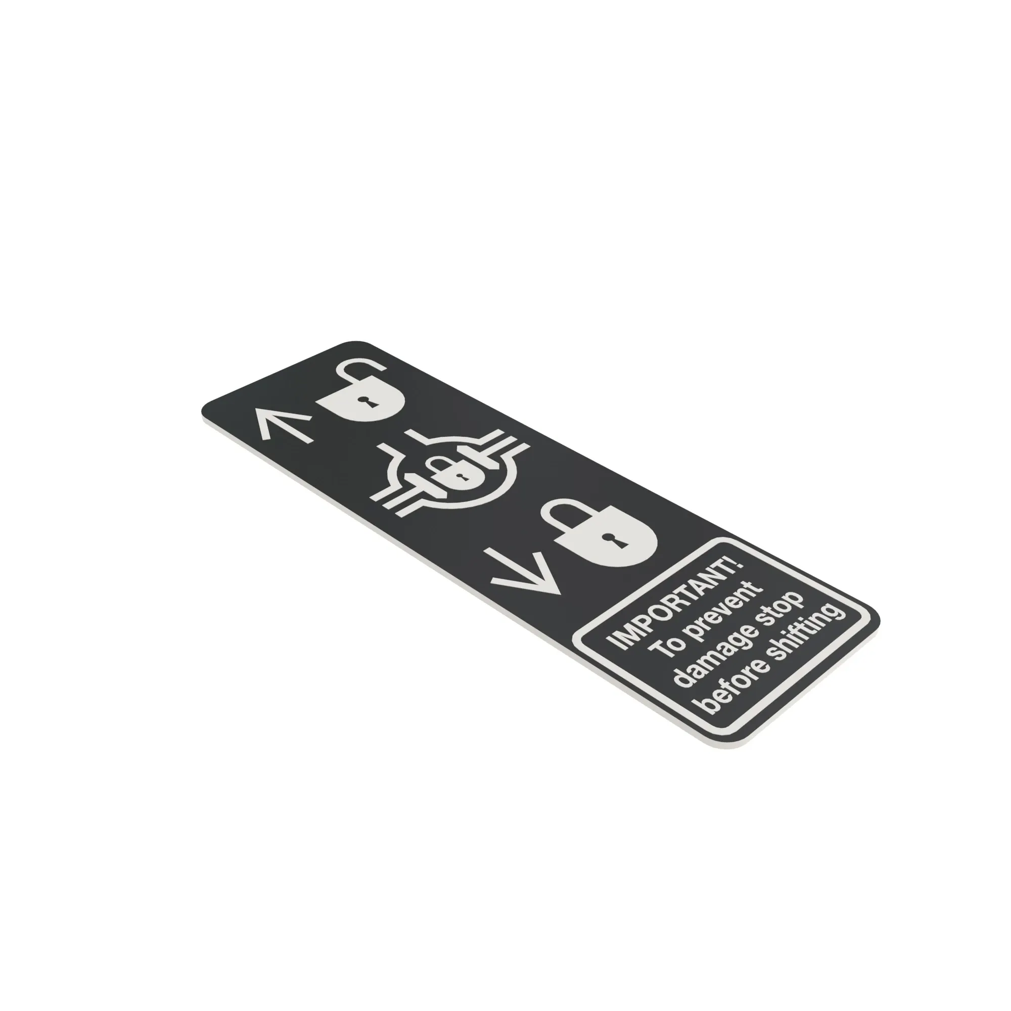 John Deere Differential Lock Label - UC17636