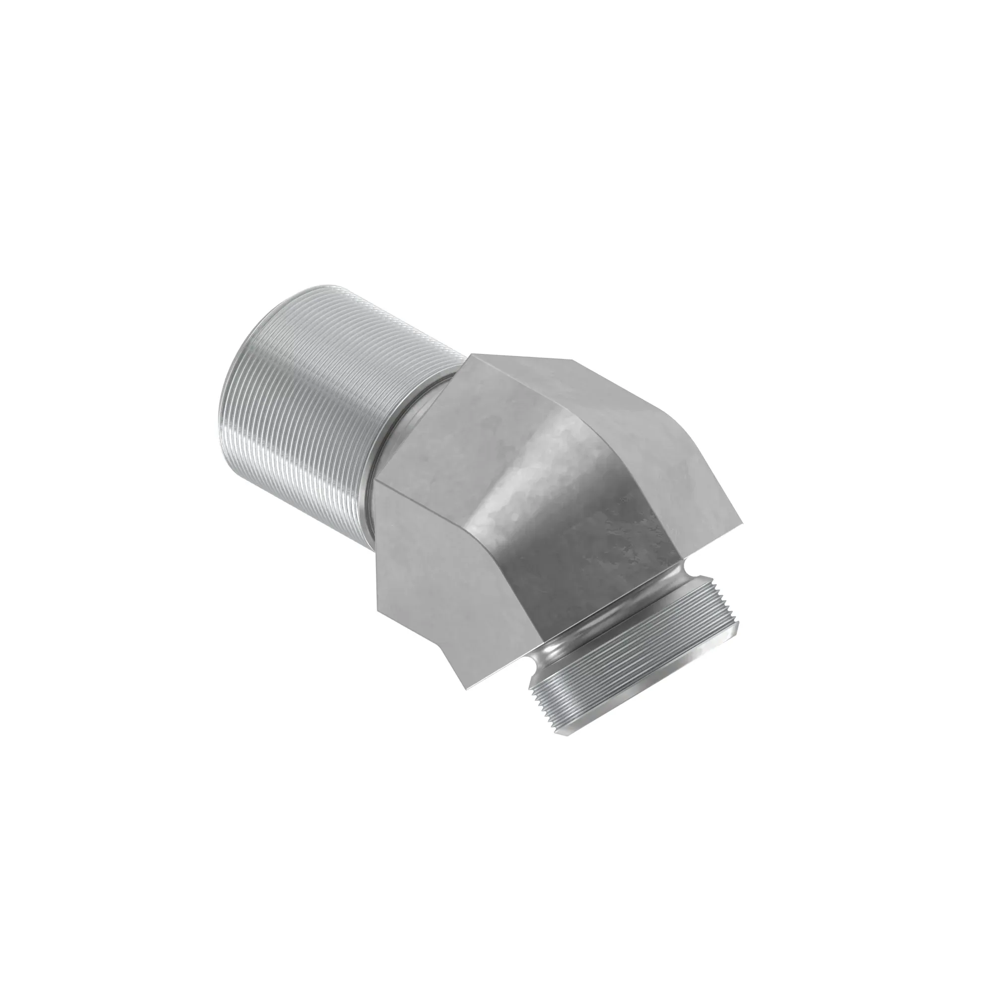 45 DEGREE BULKHEAD ELBOW, ORFS