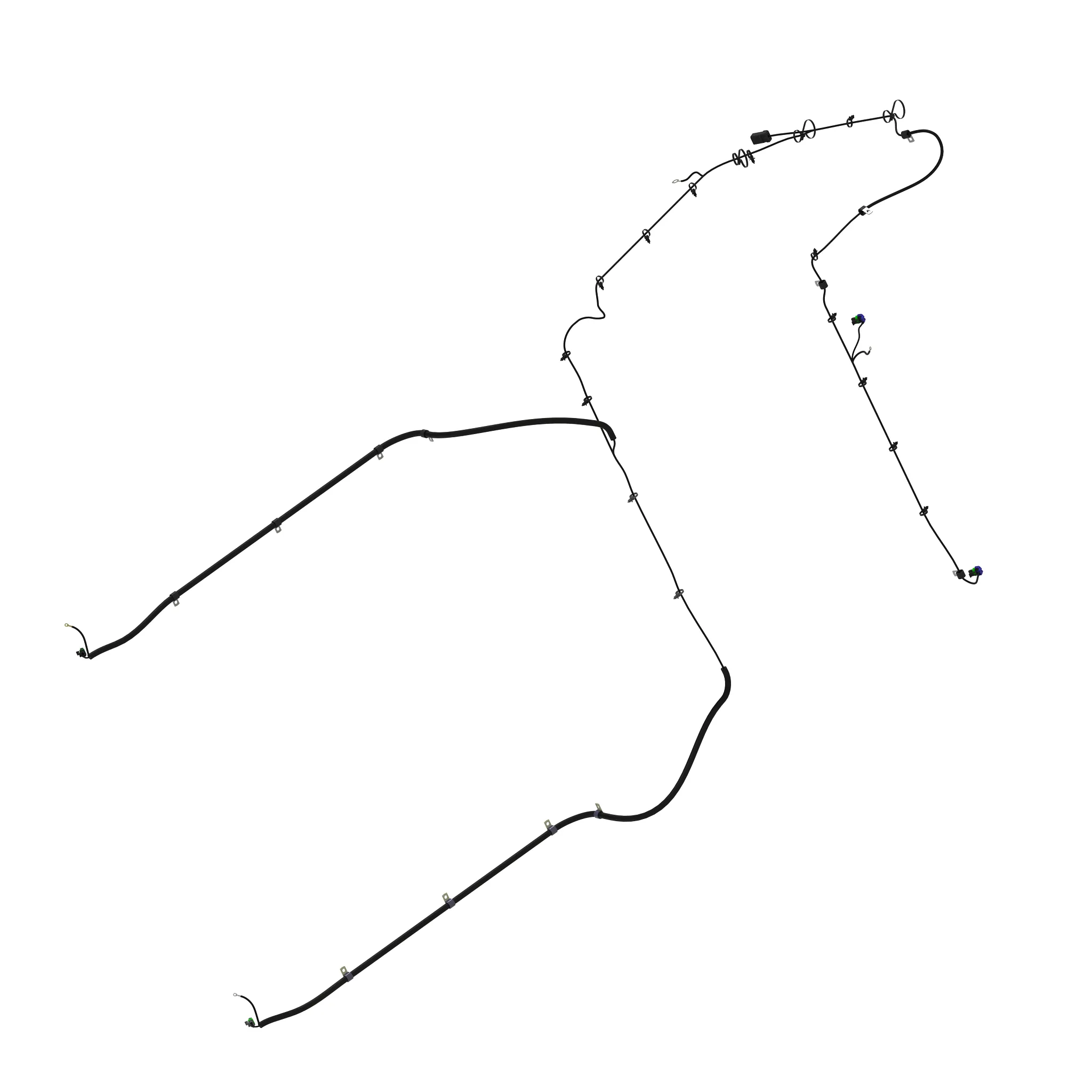 John Deere Narrow Body Grain Loss Monitoring Harness - AXE32244