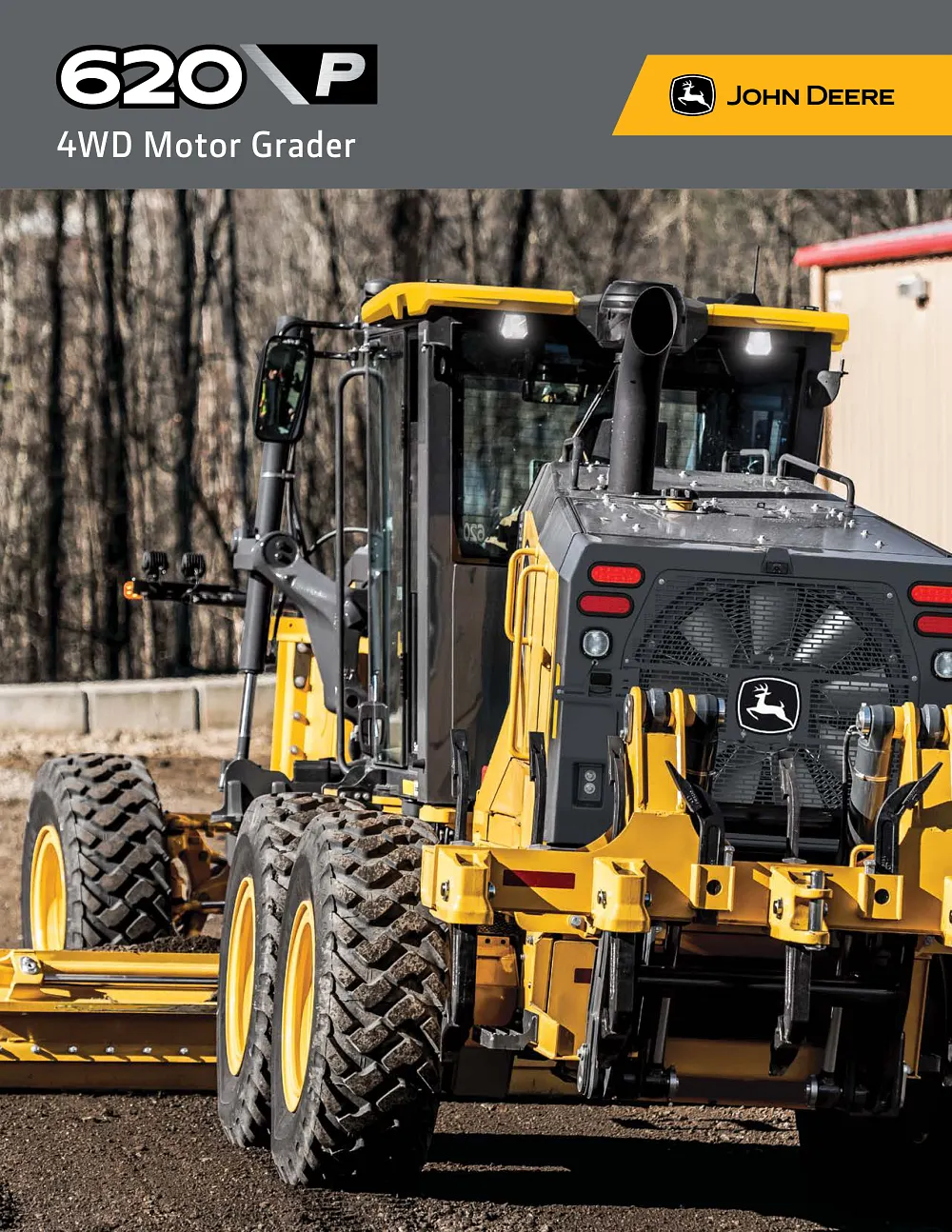 620 P-Tier 4WD Motor Grader Brochure cover