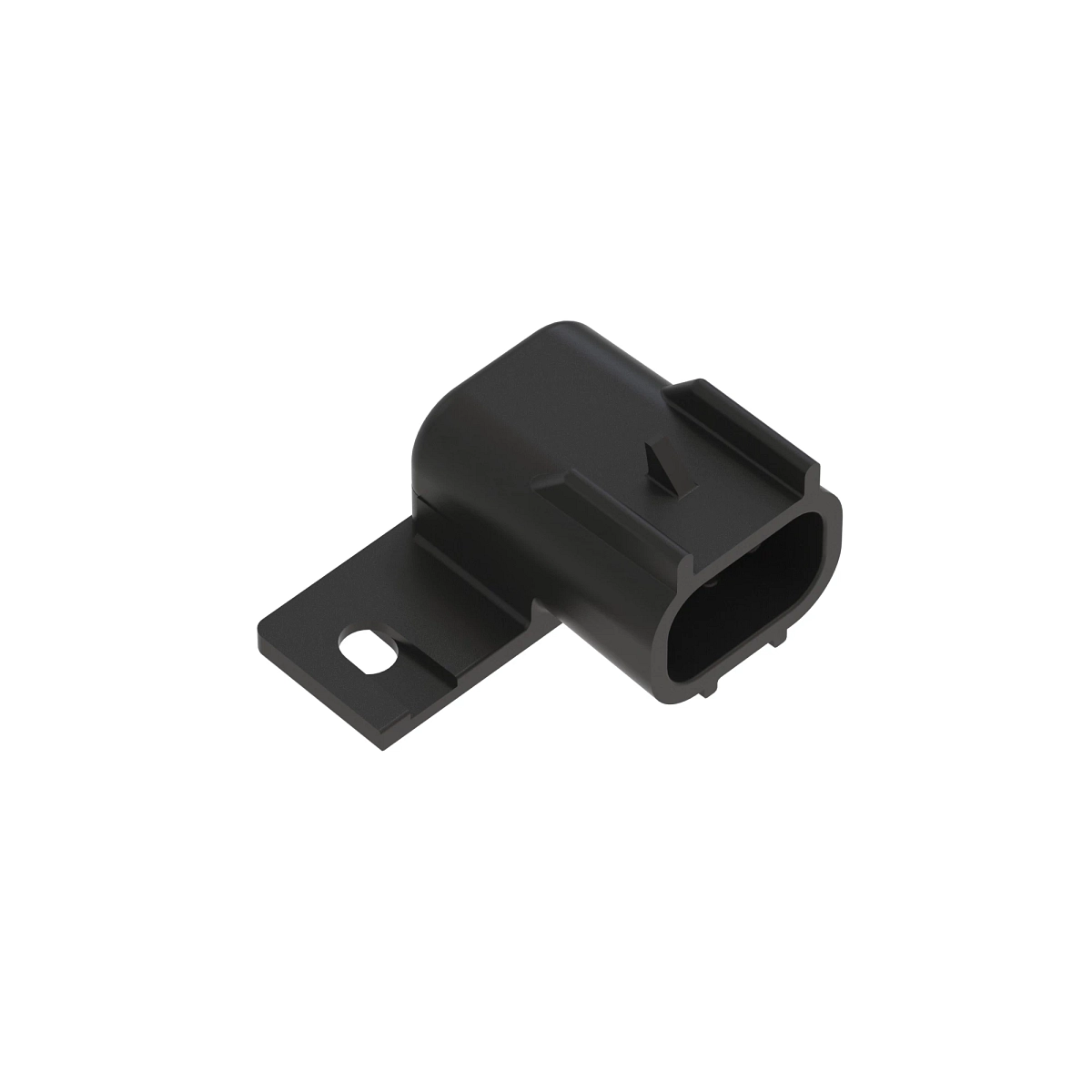 White ES10 Fuse Holder Cap Blk Plst