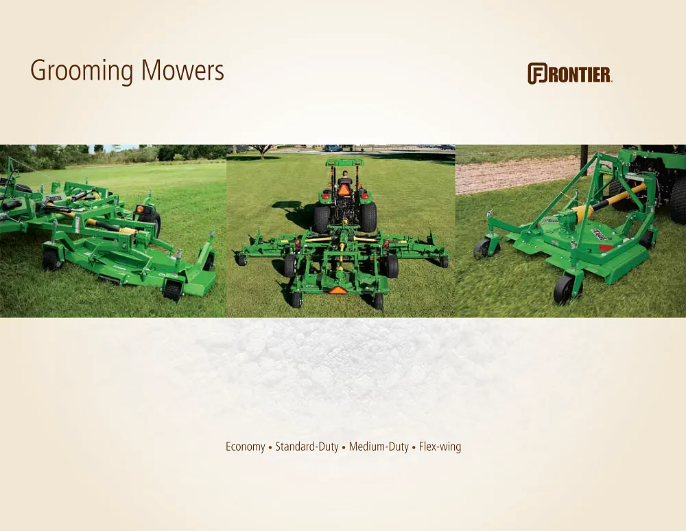Frontier Grooming Mowers Brochure cover