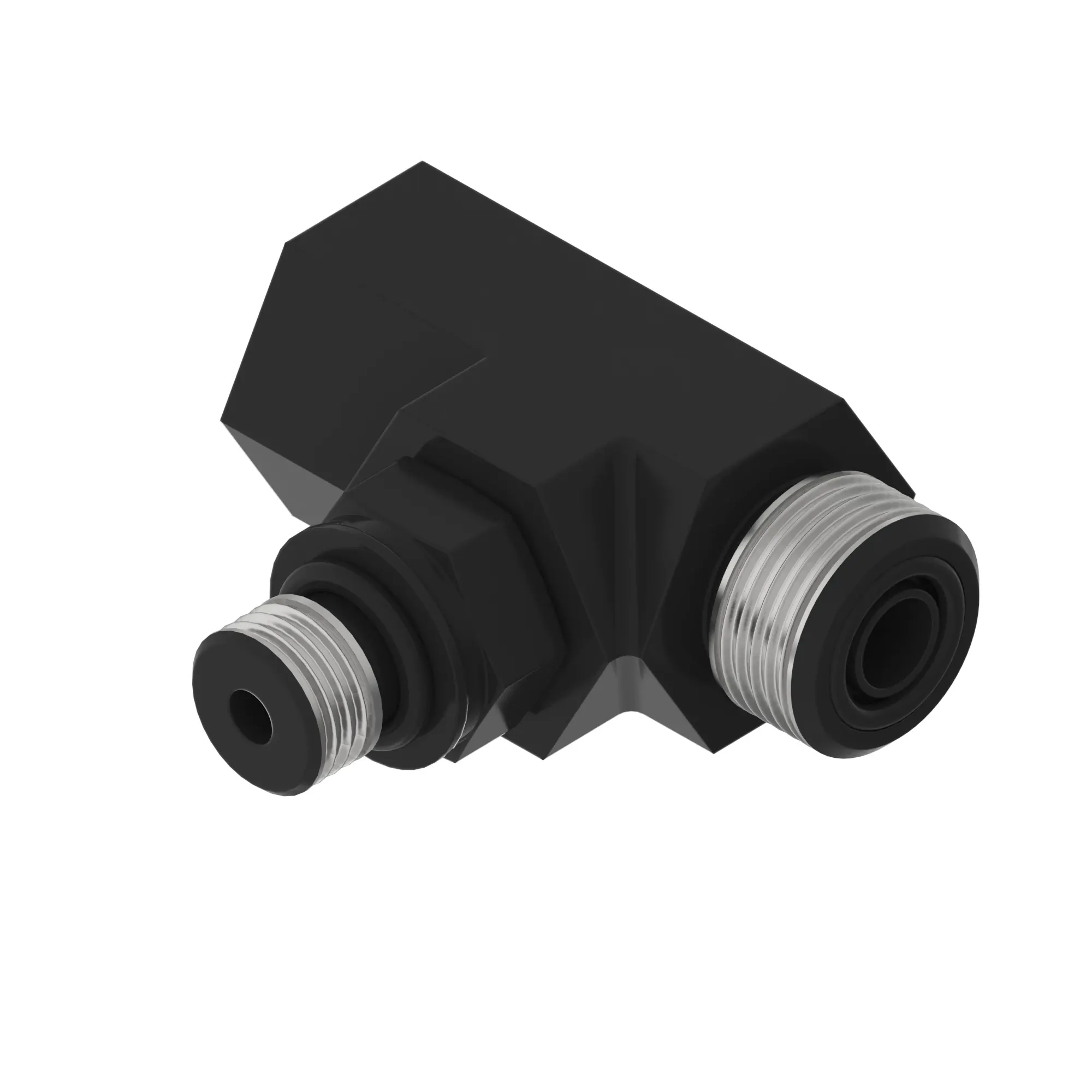 TEE FITTING, M12 ADJ STUD RUN TEE M