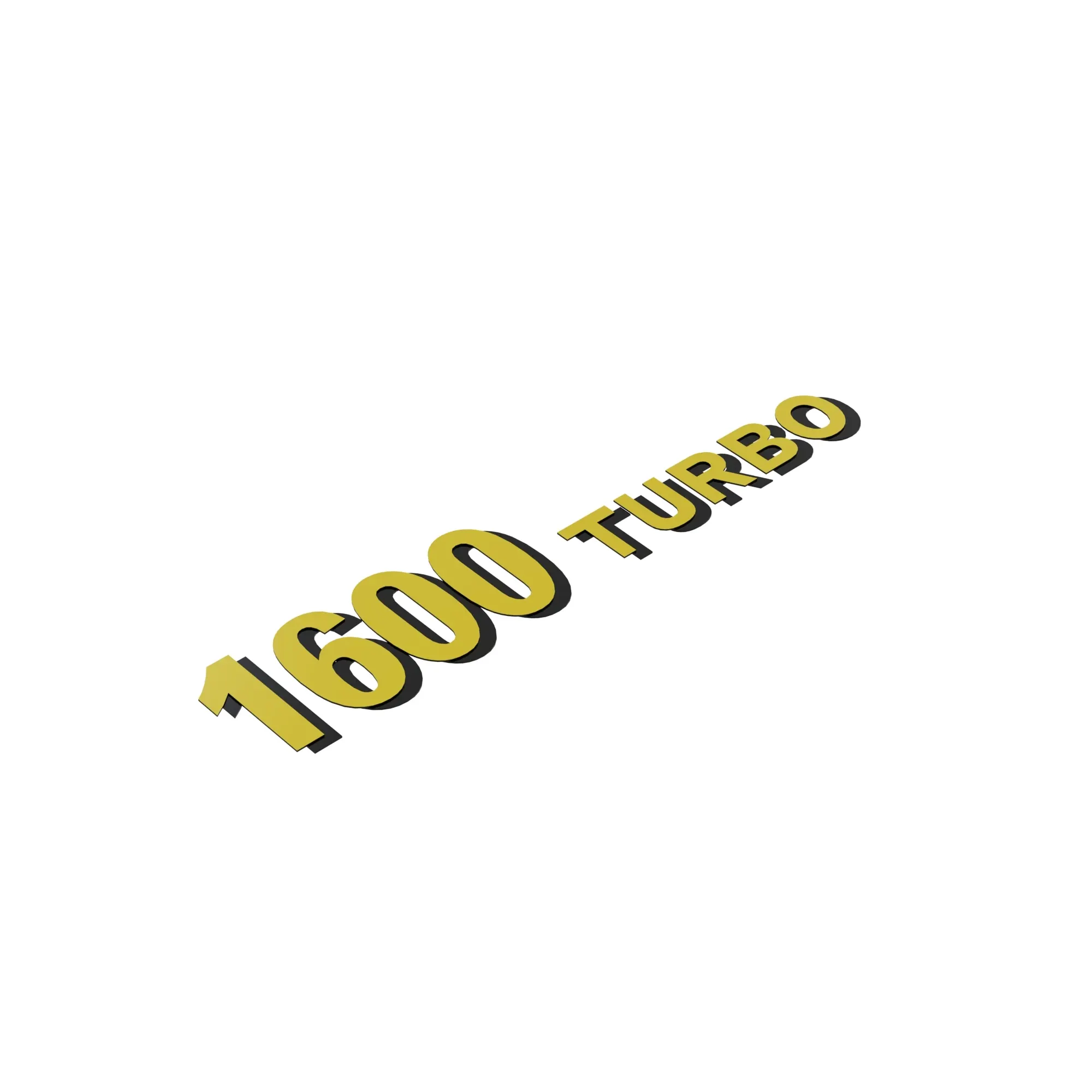 John Deere 1600 Turbo Model Label - TCU21084