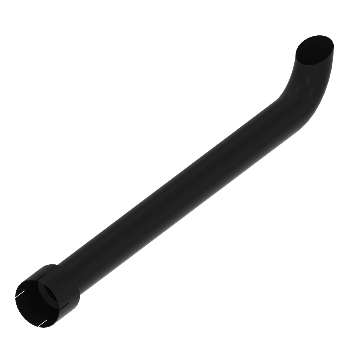 Extension, Exhaust W/Oclamp (Black)