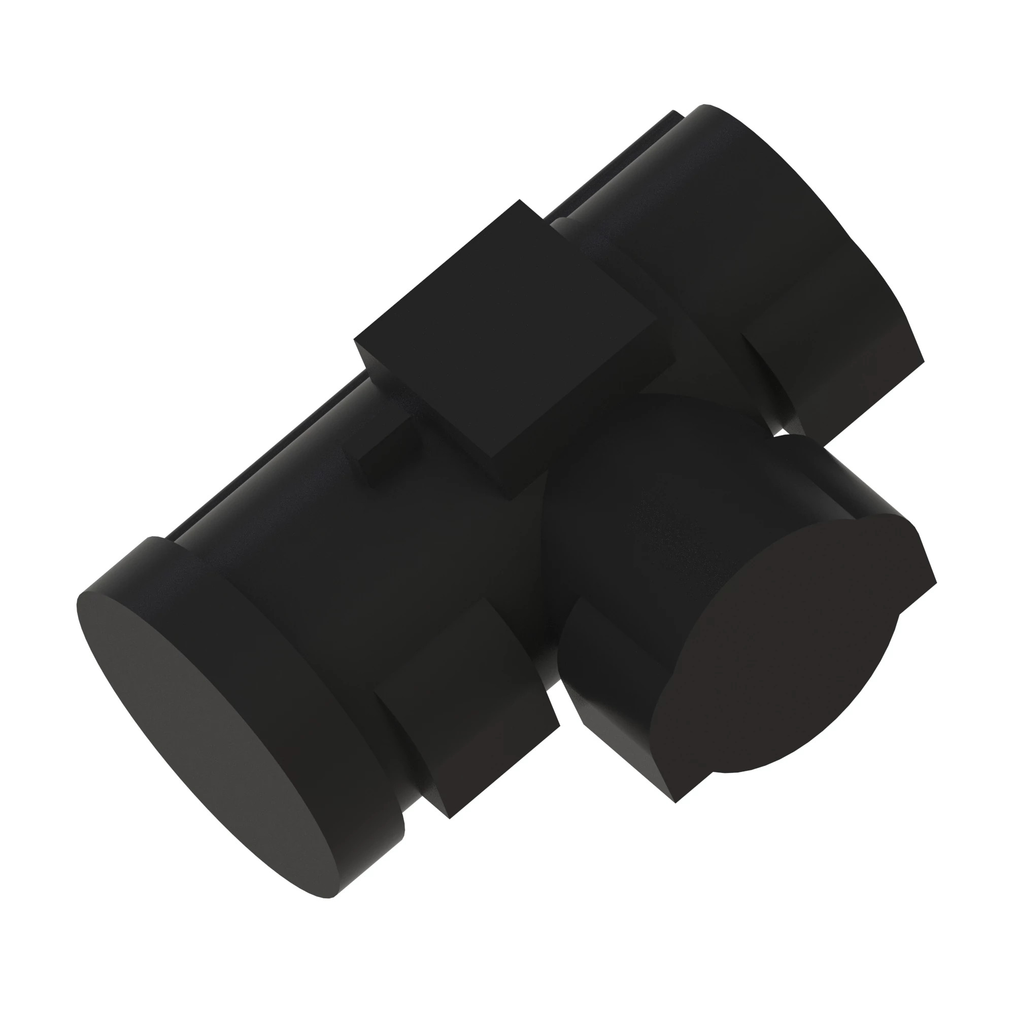 SCHLEMMER T-MANIFOLD BLACK PLSTC