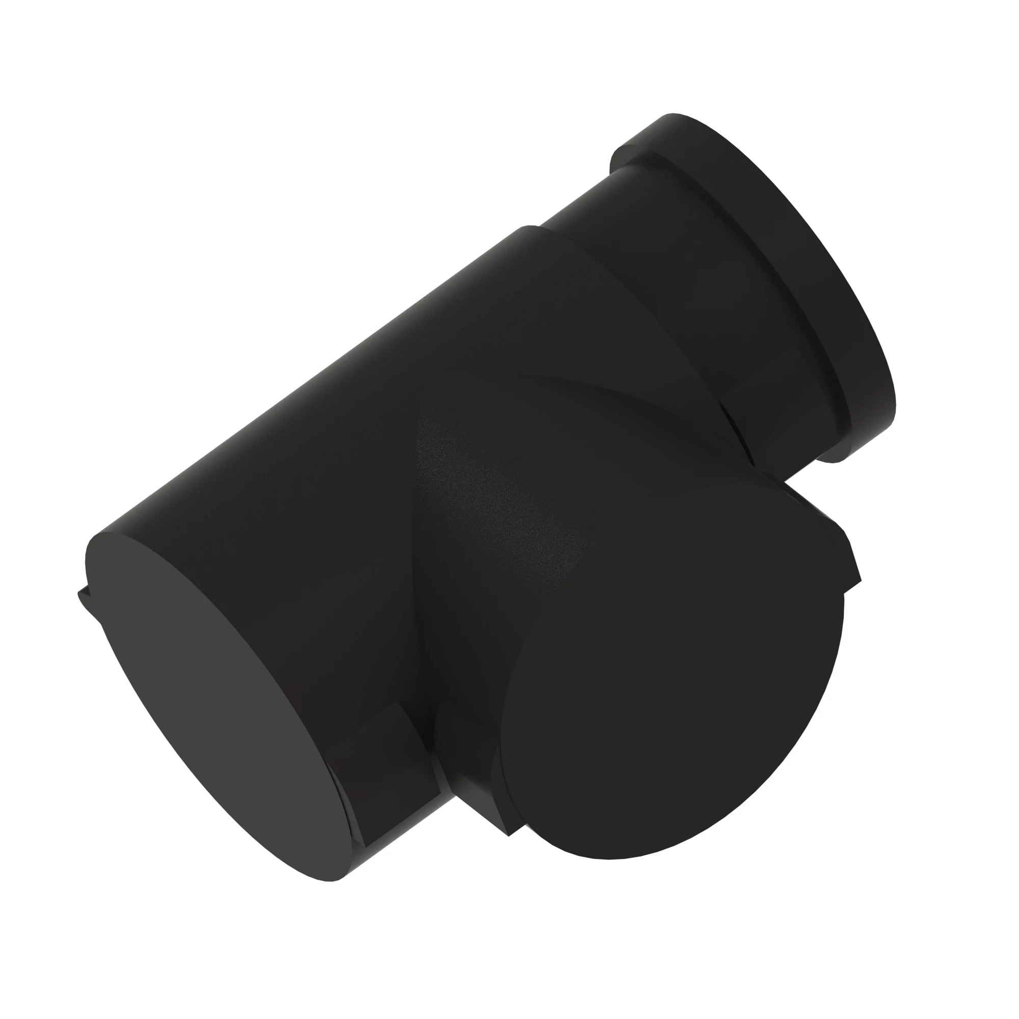 SCHLEMMER T-MANIFOLD BLACK PLSTC