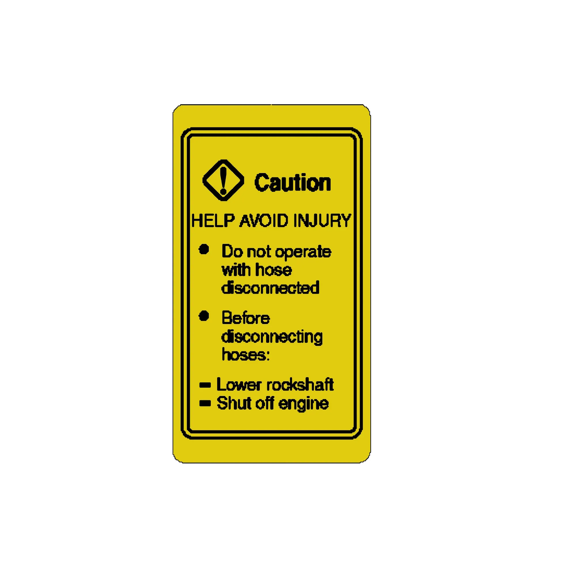 John Deere Safety Sign - R191382