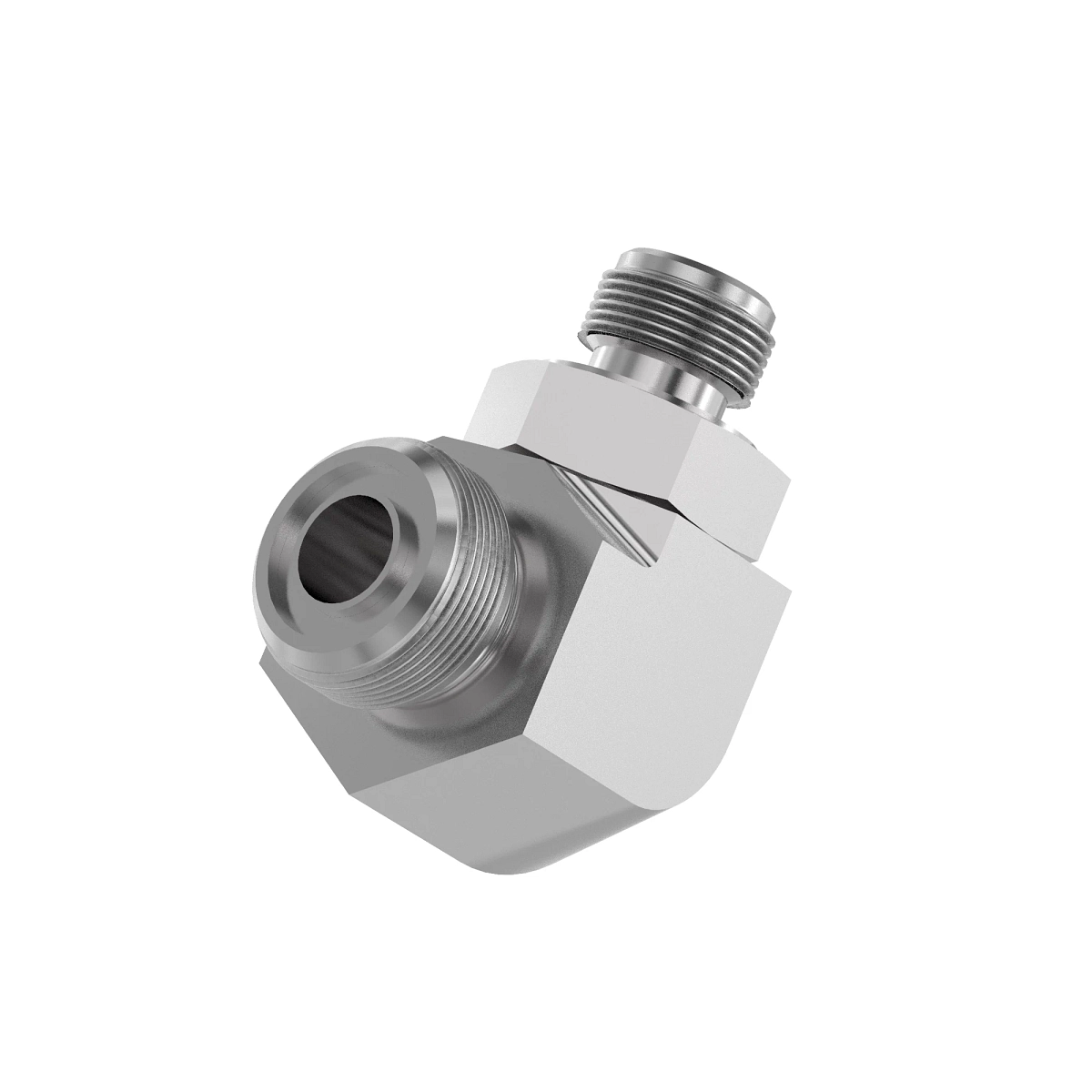 90 Deg Elbow, O-Ring FSF W/Met Hex