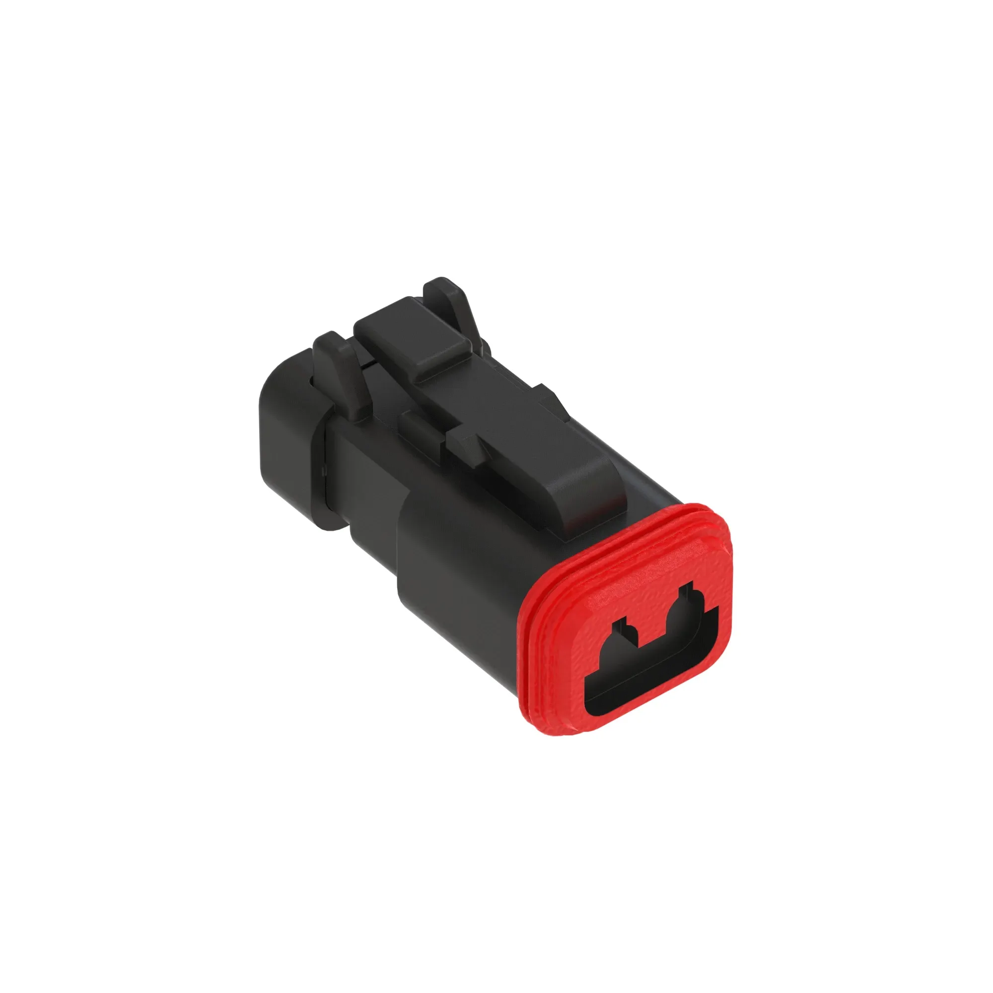 John Deere Black Internal Electrical Connector, 2 Cavities - 57M7757