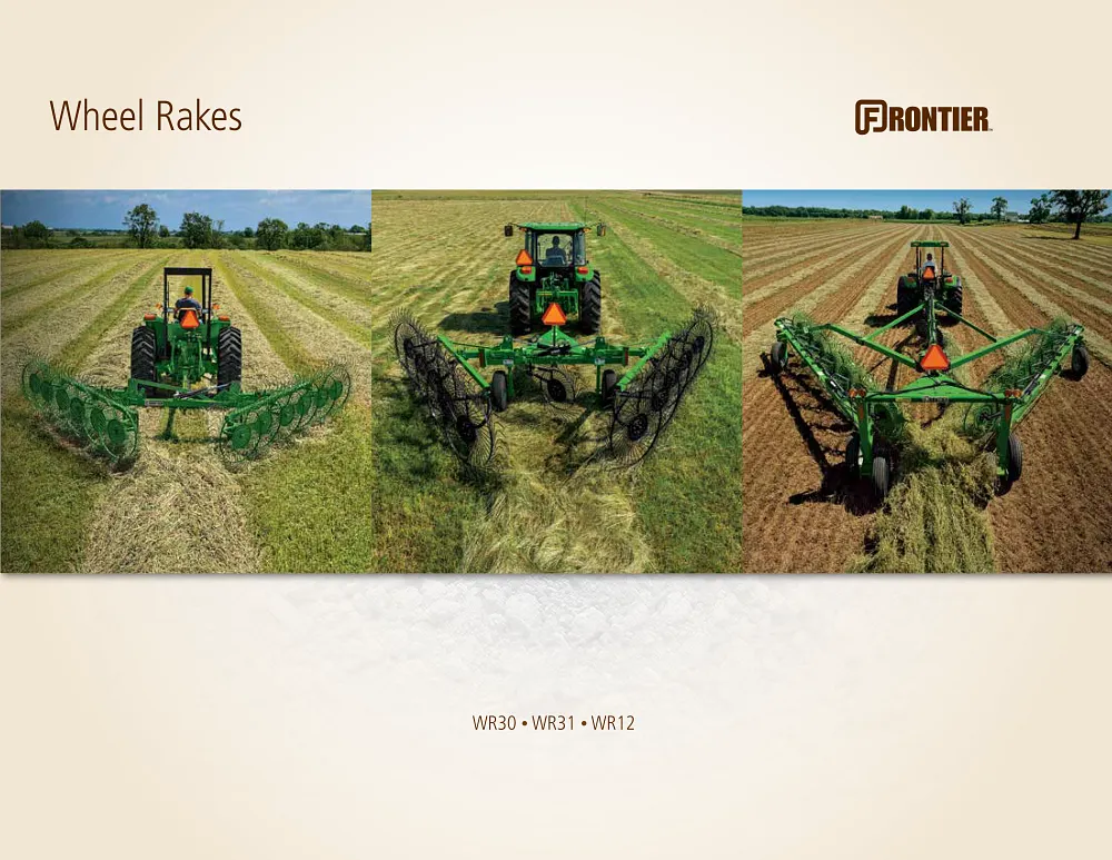 Frontier Wheel Rakes Brochure cover