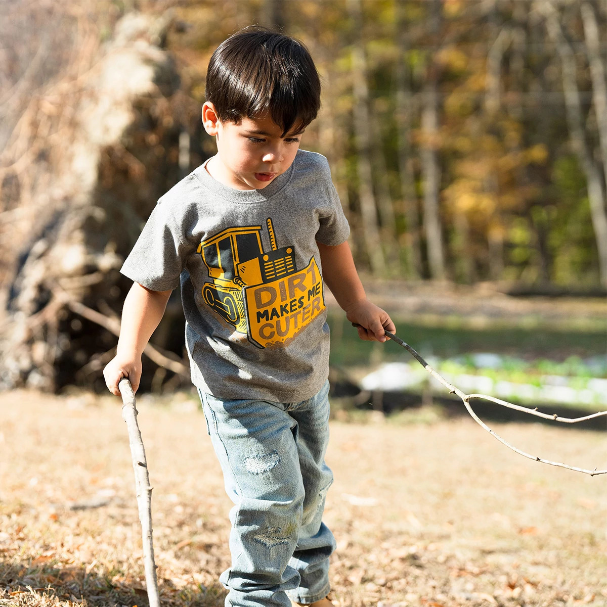 Toddler Dirt Makes Me Cuter T-Shirt