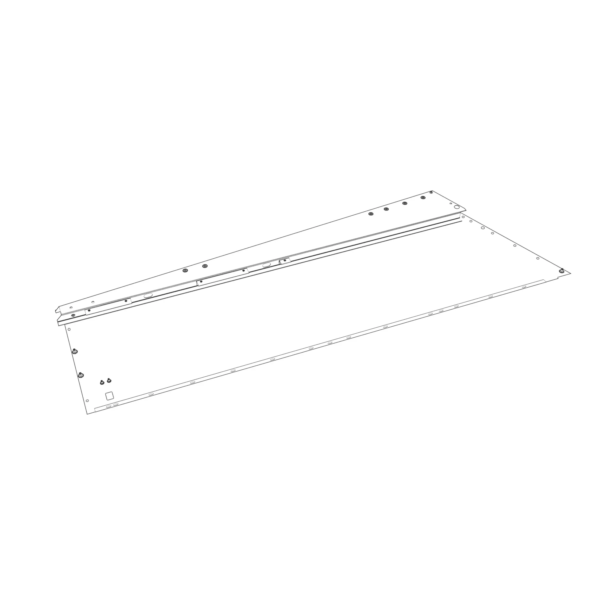 John Deere Right Lateral Rear Side Sheet - DQ40007