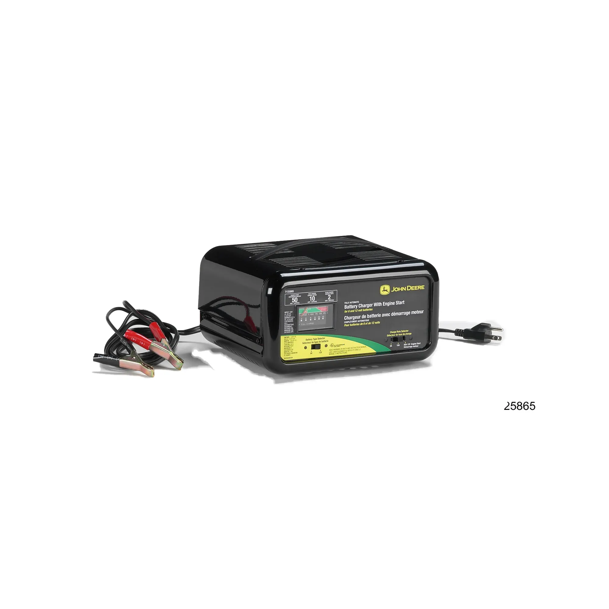 2/10/50 Amp automatic bench top charger