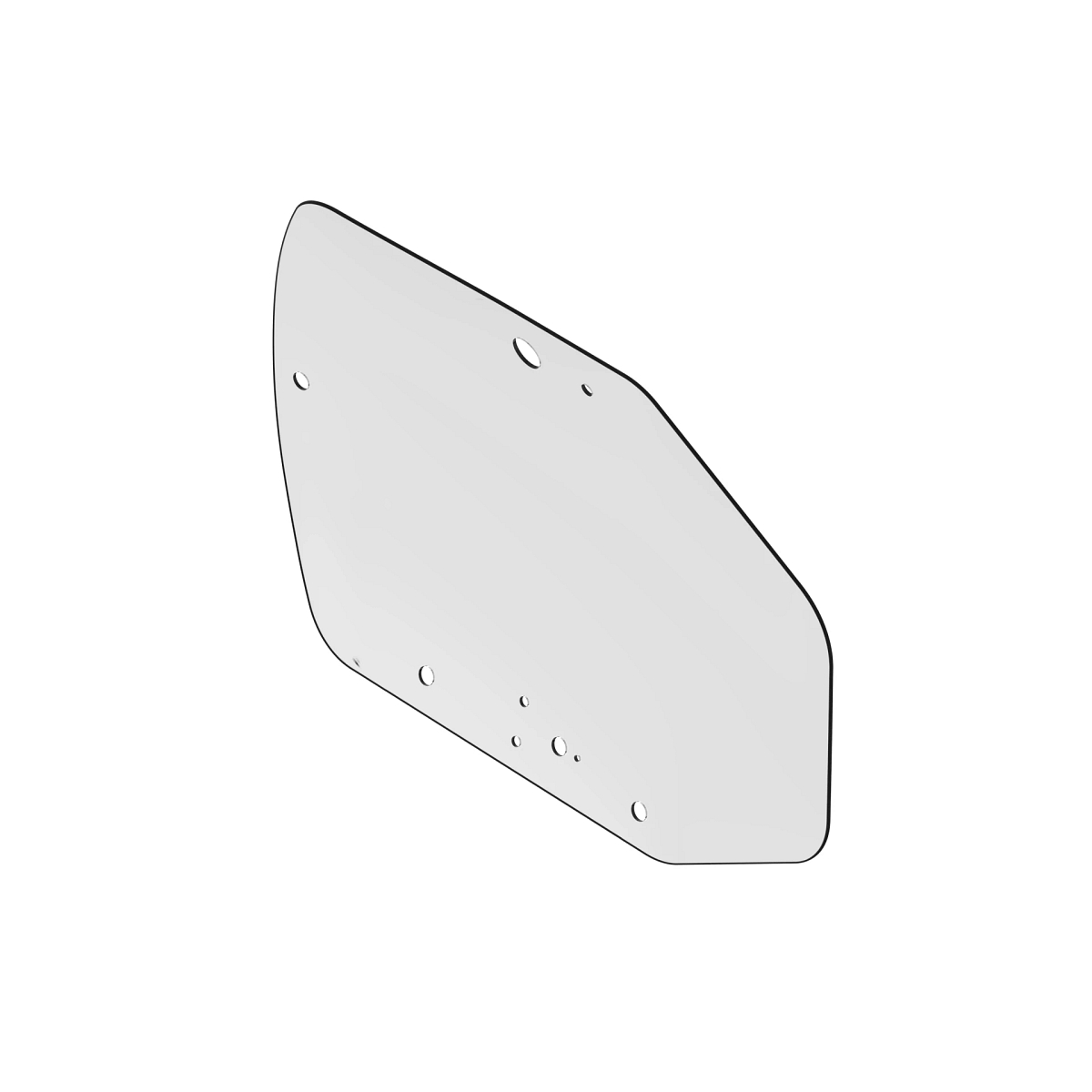 WINDOWPANE, CAB DOOR, GLASS MID/LAR