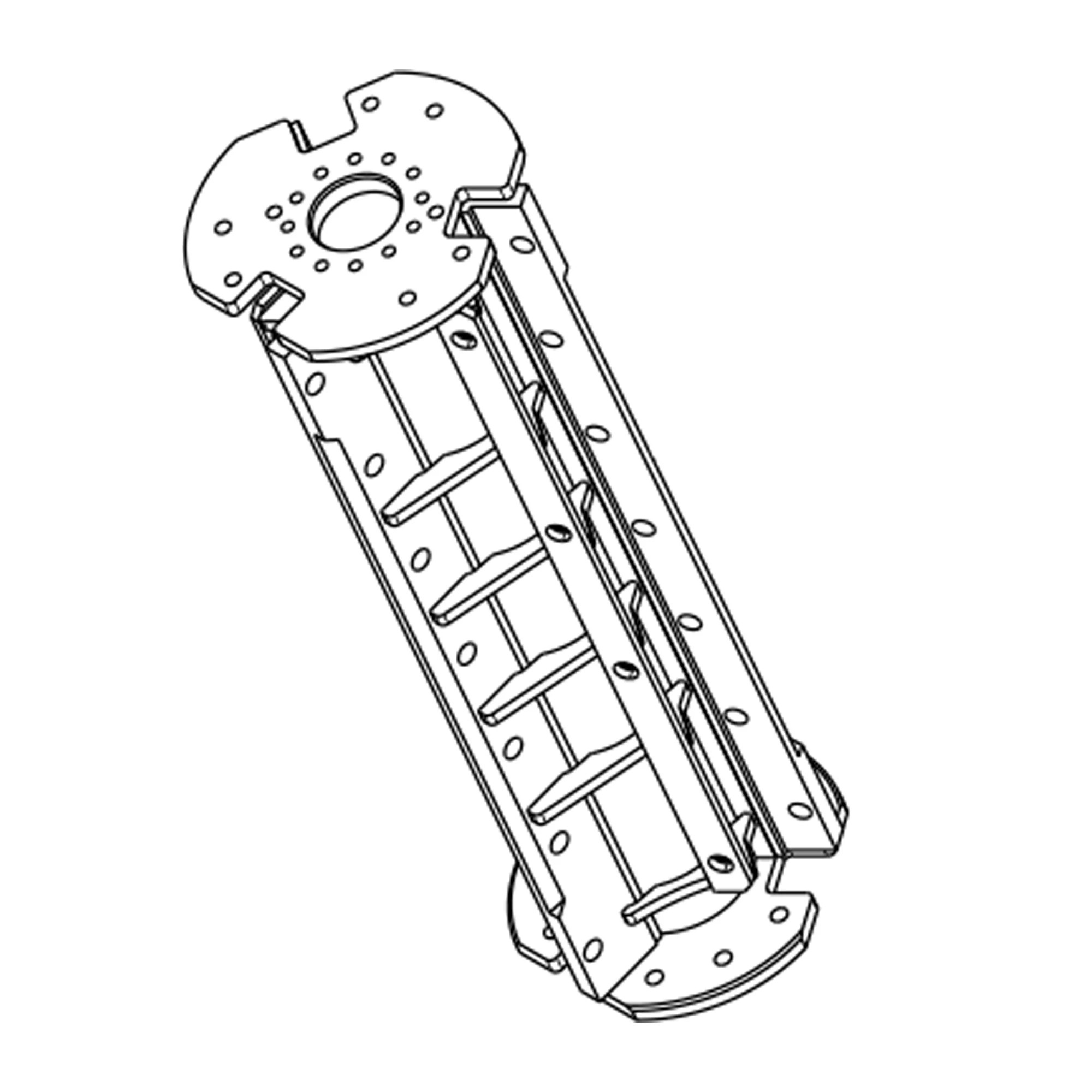John Deere Chopper Bottom Drum, 6 Blade - AXT11435