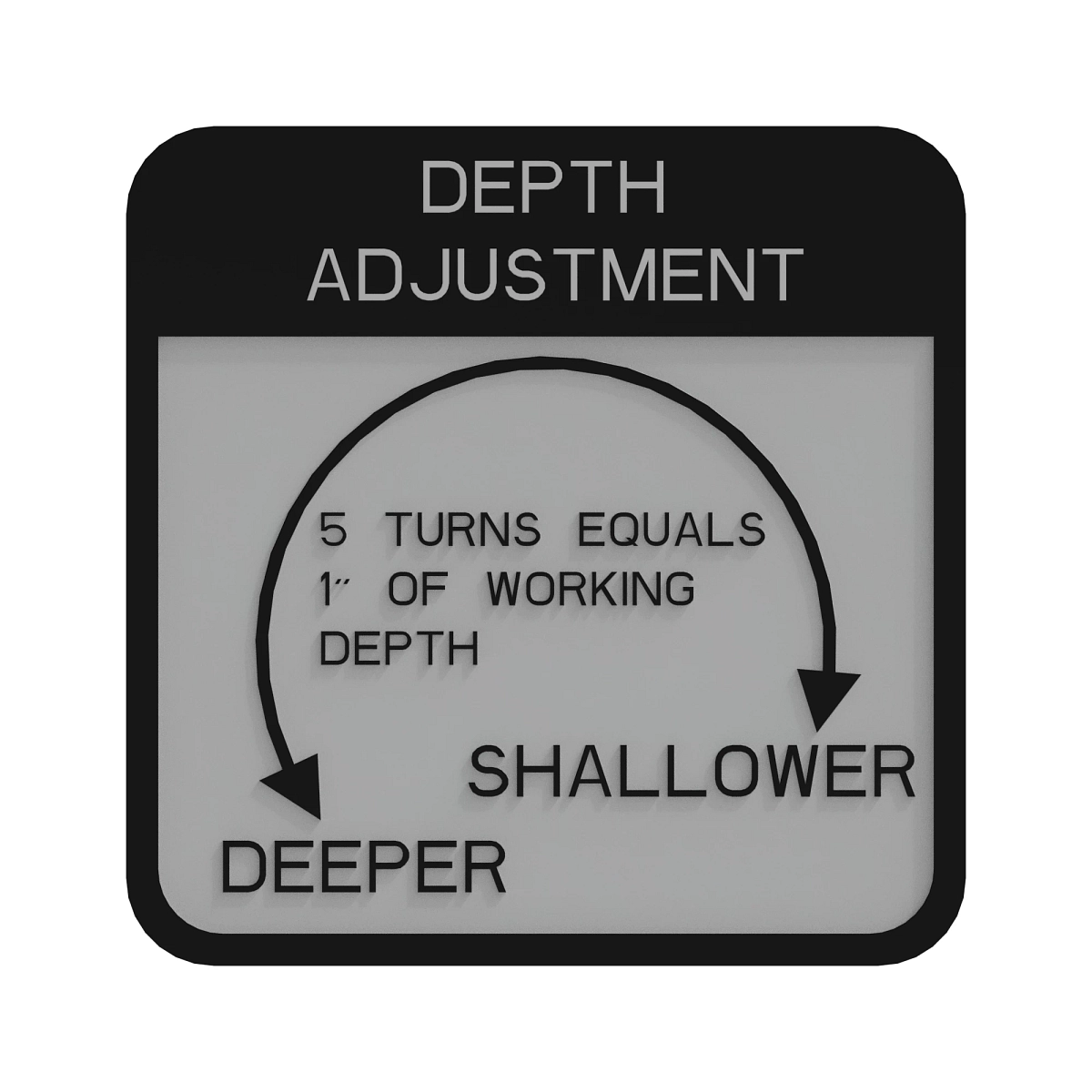 Sign-Depth Adjust