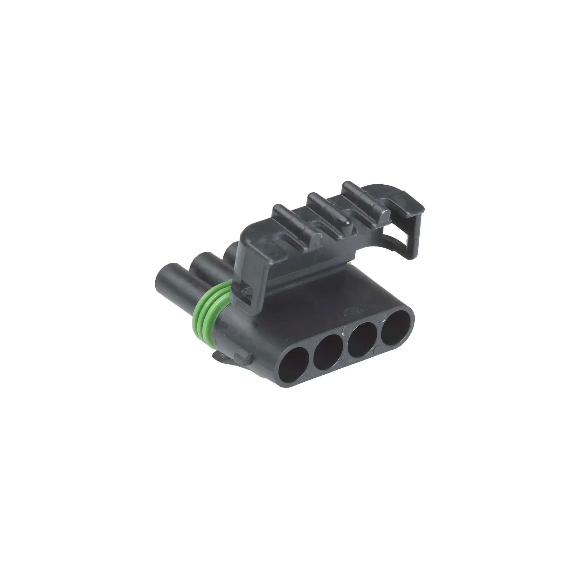 John Deere Black Electrical Connector Assembly, 4 Cavities - RE12365