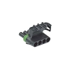 John Deere Black Electrical Connector Assembly, 4 Cavities - RE12365