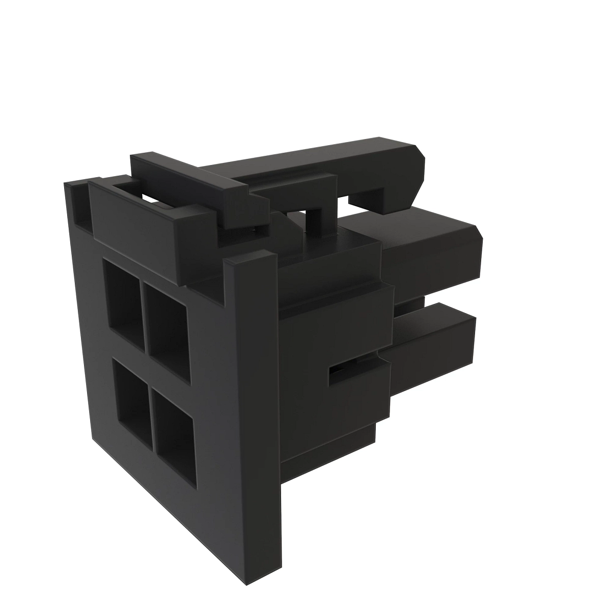 CONN MOLEX MFITTPA 4W F BLK POLYSTR