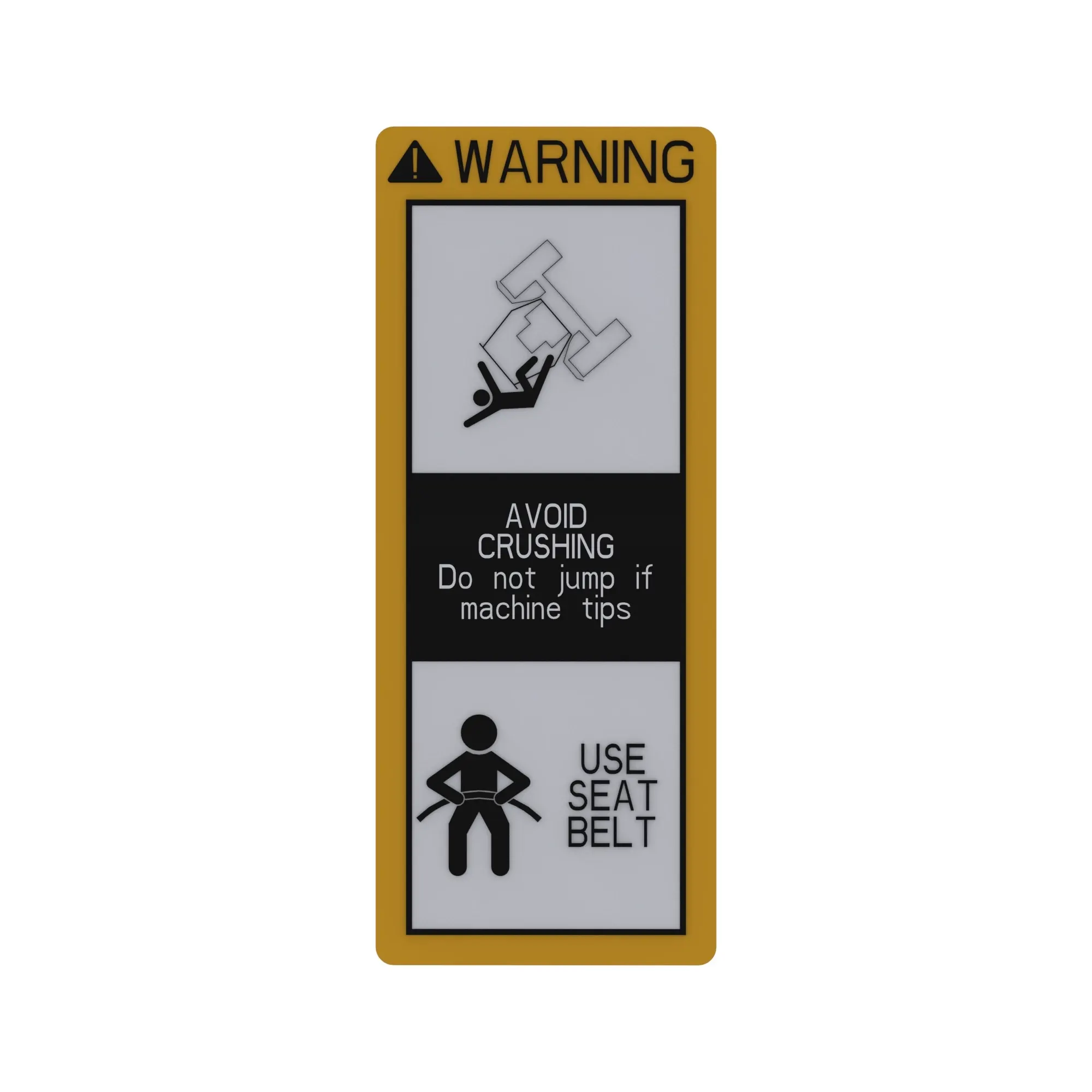 John Deere Warning Label, English - LVU10707