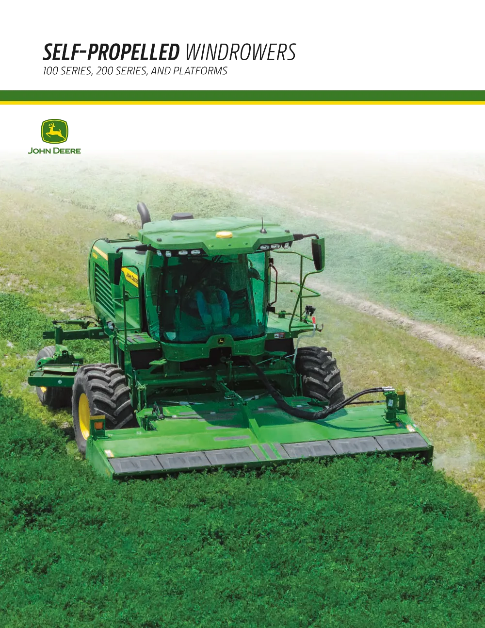 Windrowers W200 Series and Platforms Brochure cover