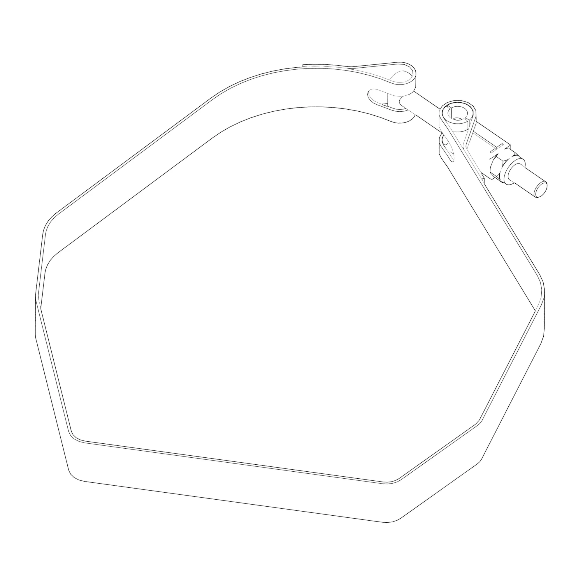 John Deere Distributed Valve Bucket Strap Clamp - AT310119