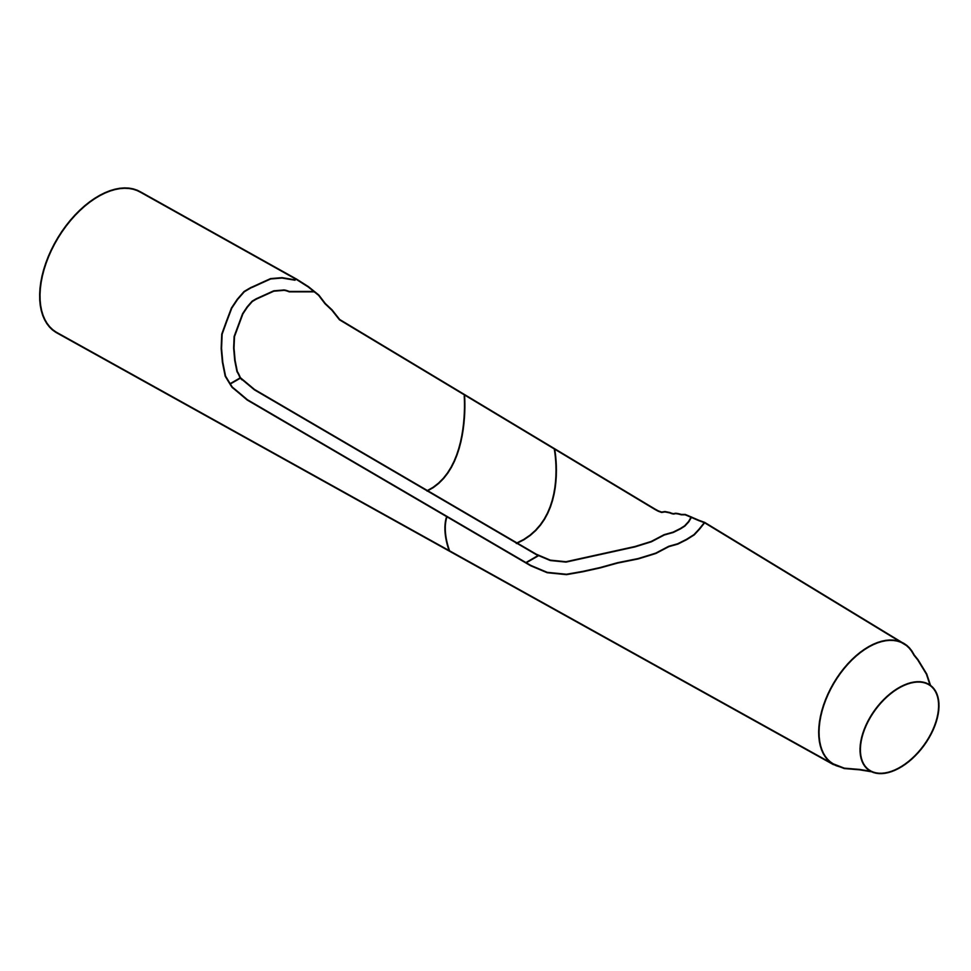 John Deere Open Roll Side Eject Precision Premium Tine 7/8 MT - TCU36251