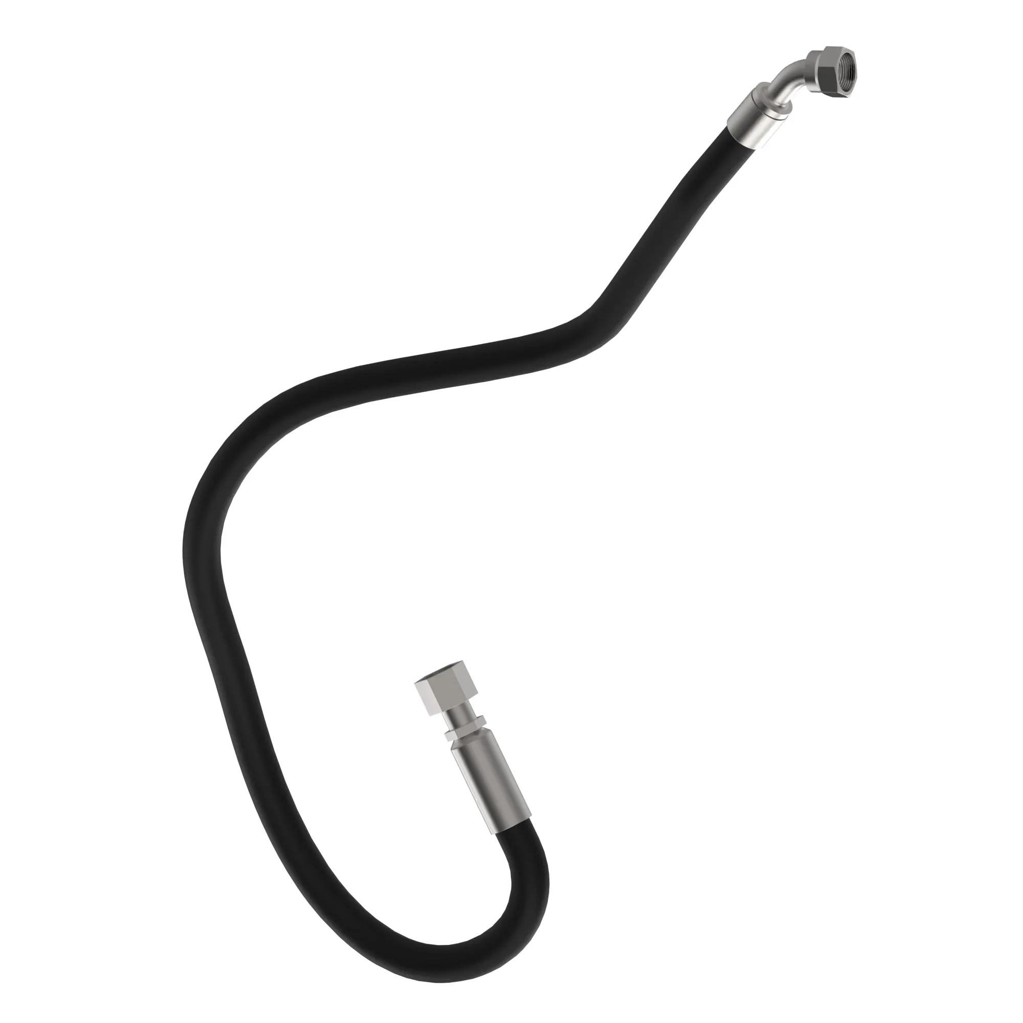 John Deere Front Feed Roller Motor Hydraulic Hose - AXT20389