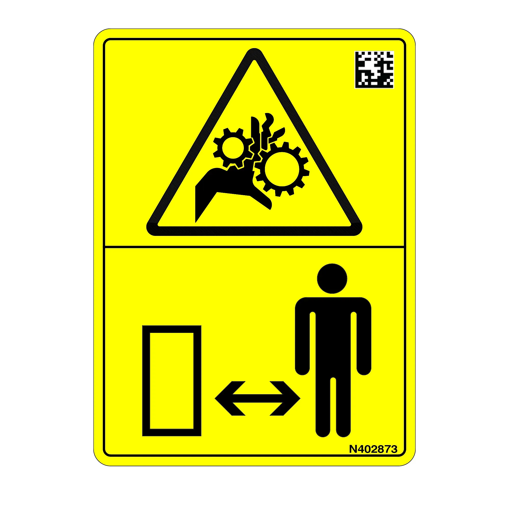 John Deere Conveyor Hazard Text Free Label - N402873