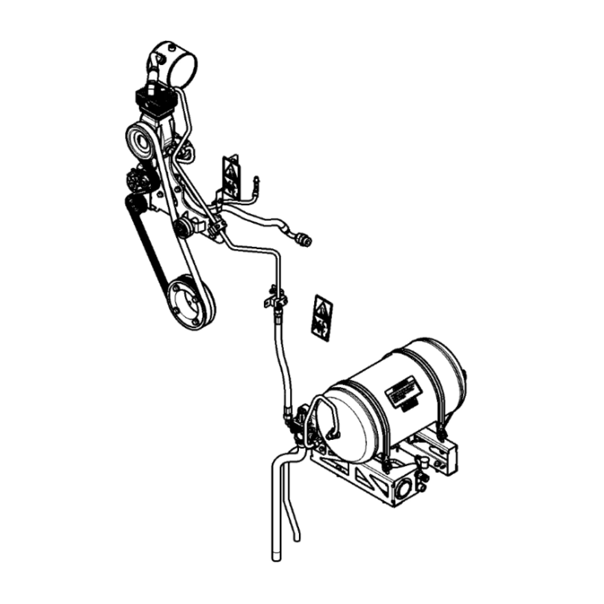 John Deere Air Compressor Retrofit Attachment - BXE10631
