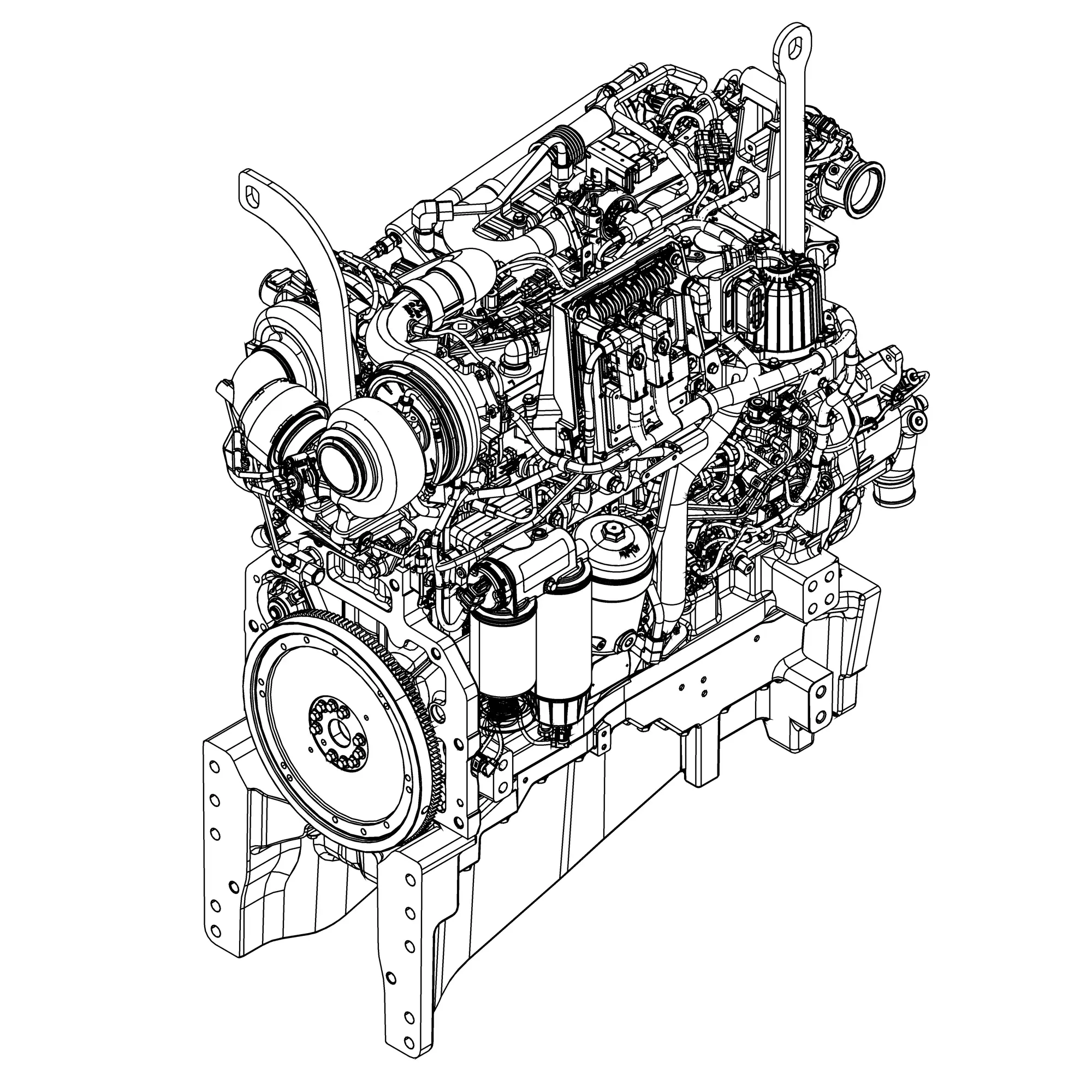 John Deere Diesel Engine, 9 Liter - SZ10211