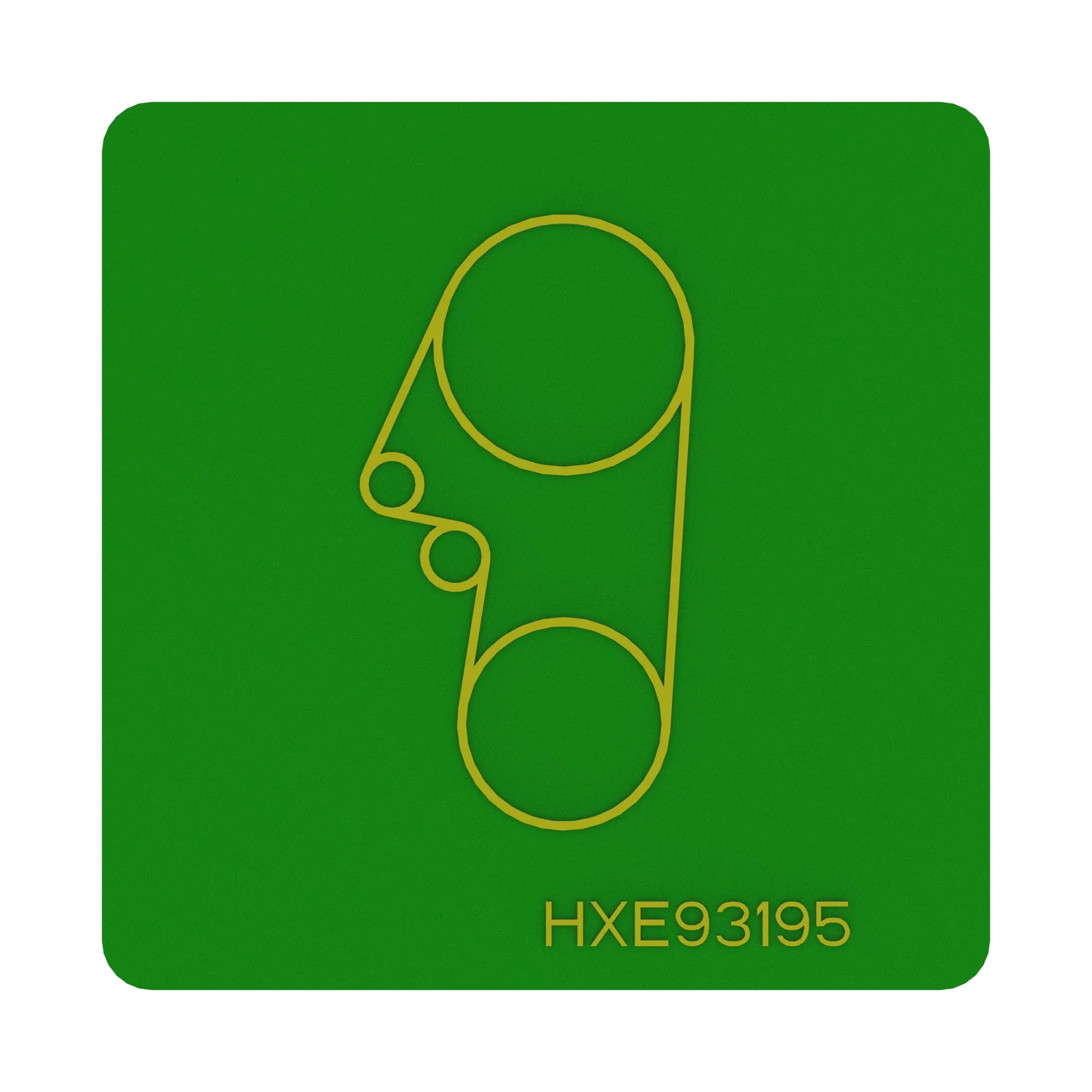 John Deere Belt Routing Label - HXE93195