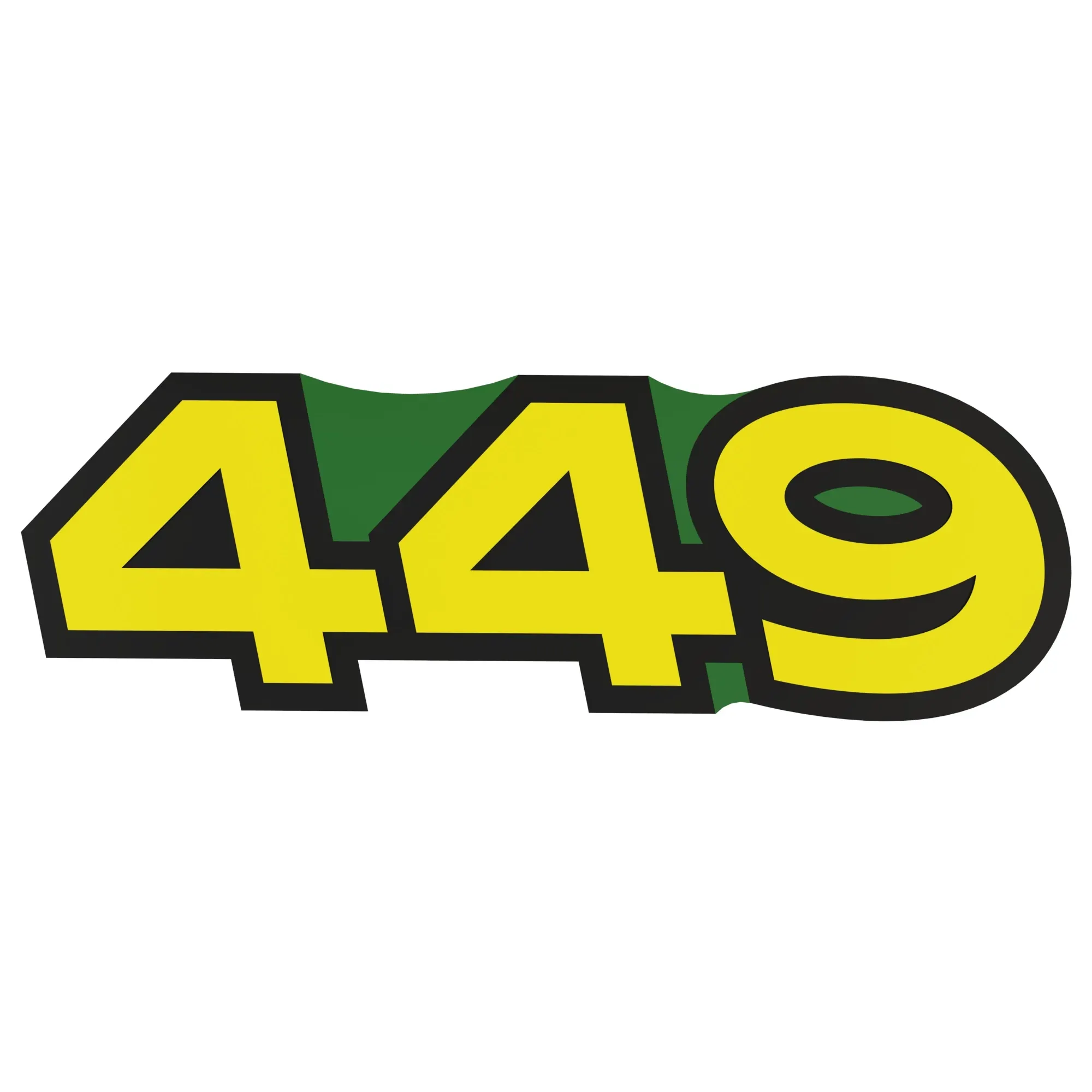 John Deere Stripe and Model Number Label, Right Side - FH311136