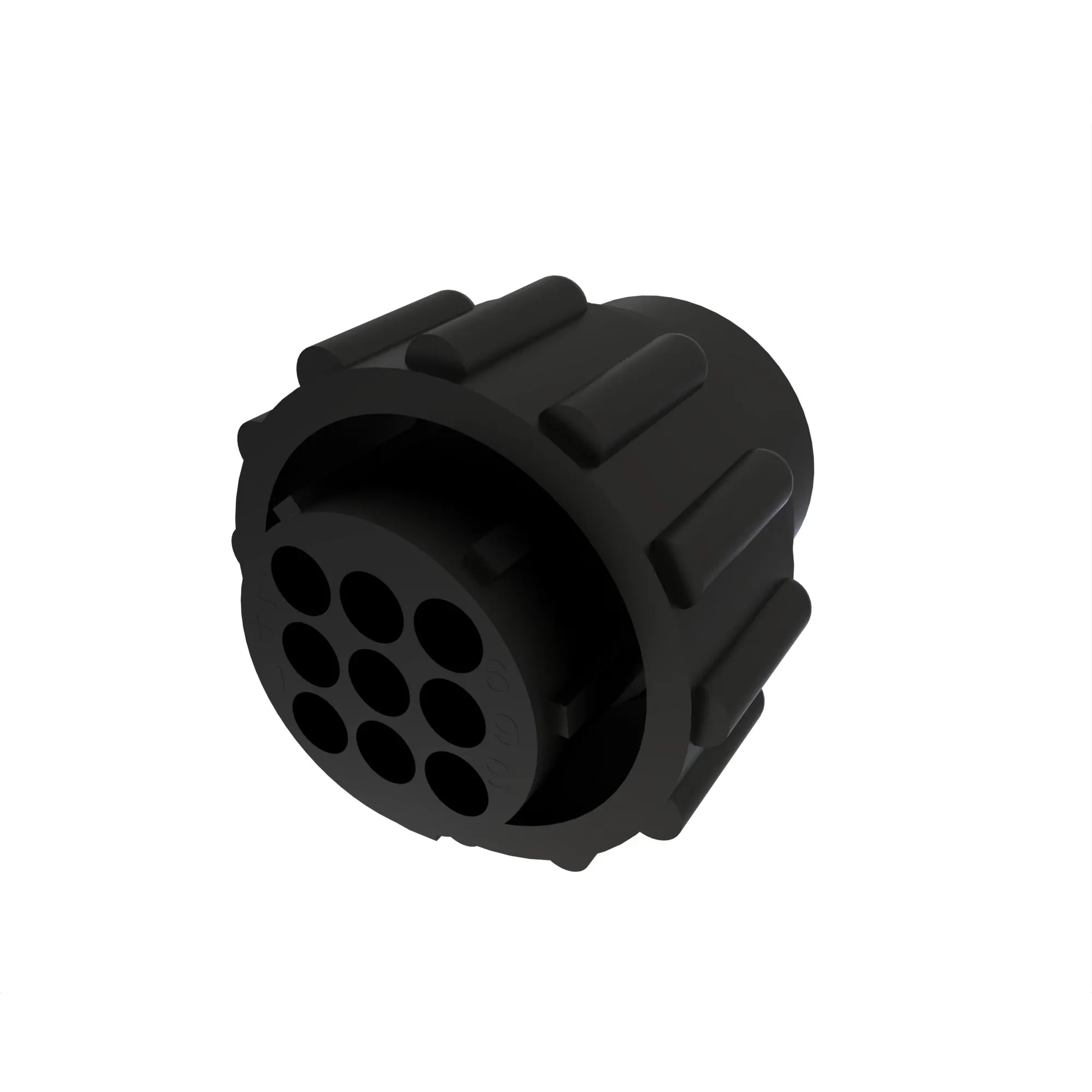 John Deere Black Electrical Connector Terminal, 9 Cavities - H118422