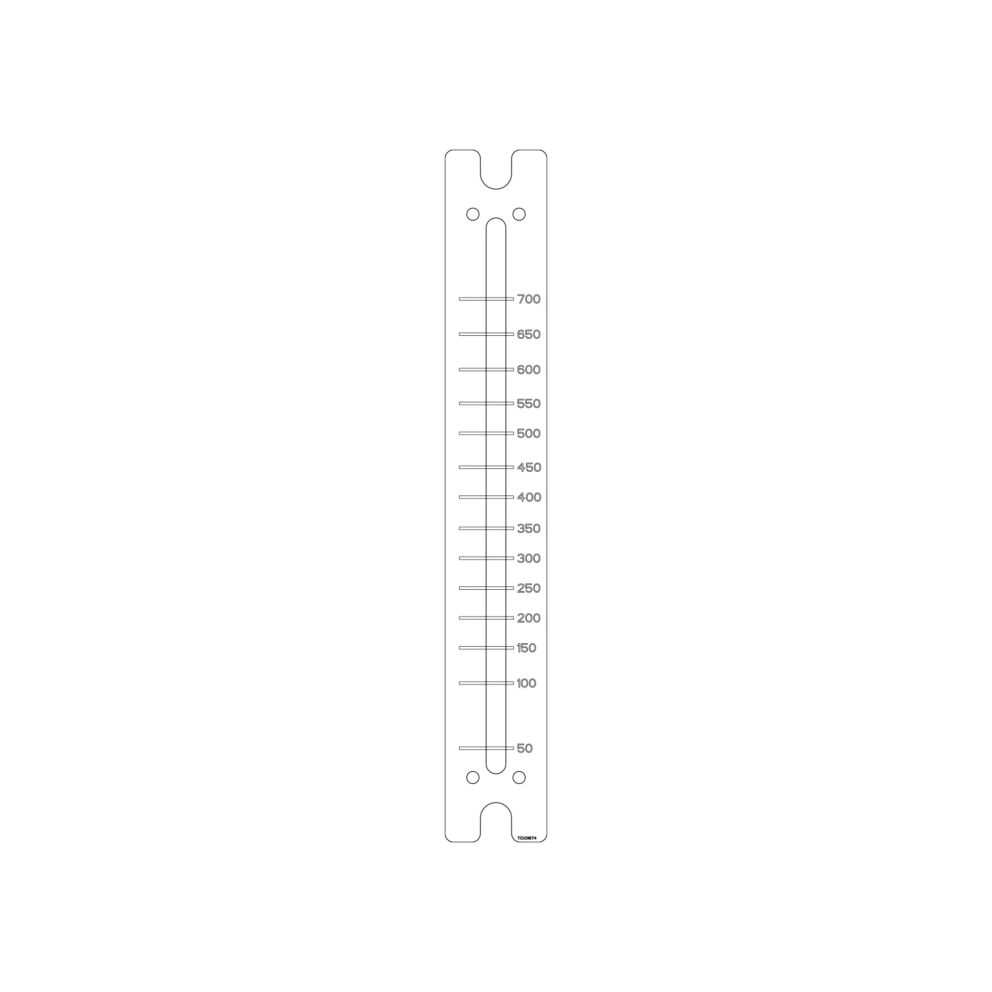 John Deere Label, Sight Gauge - TCU31874