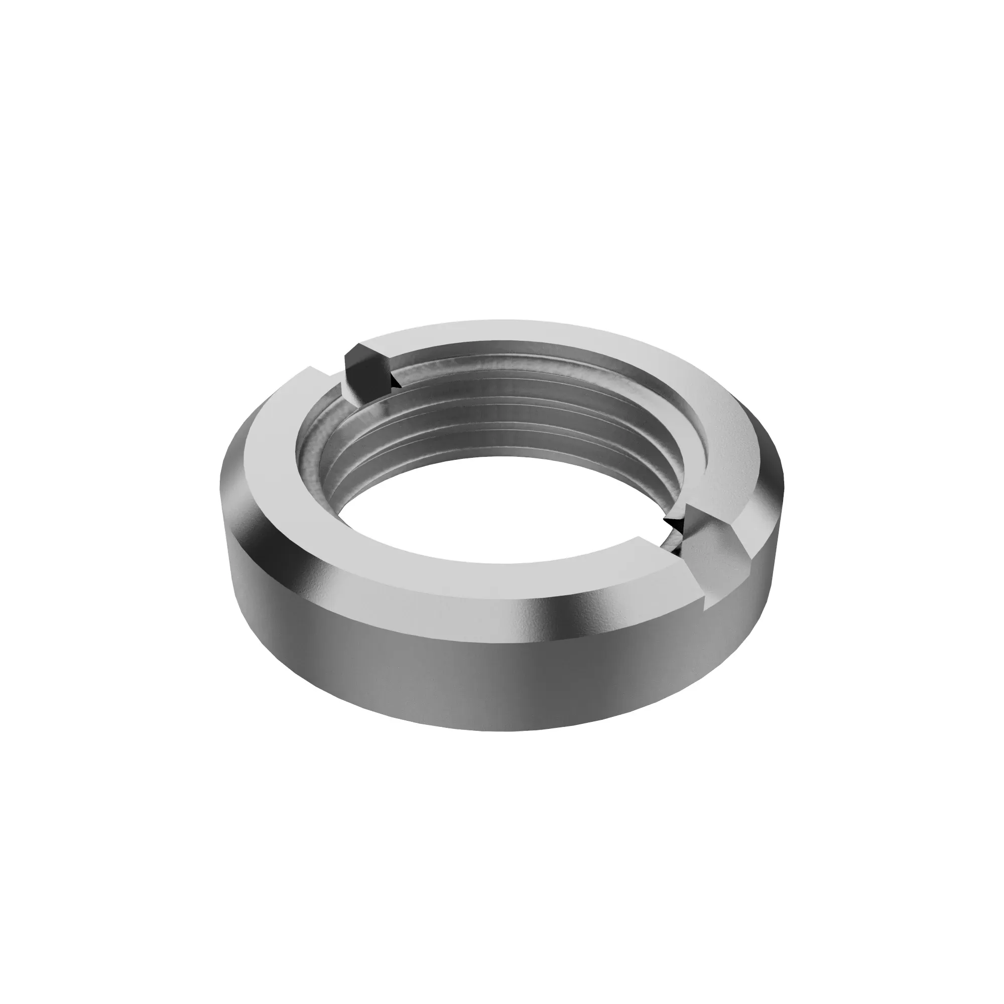 NUT, FACED, KNURLED