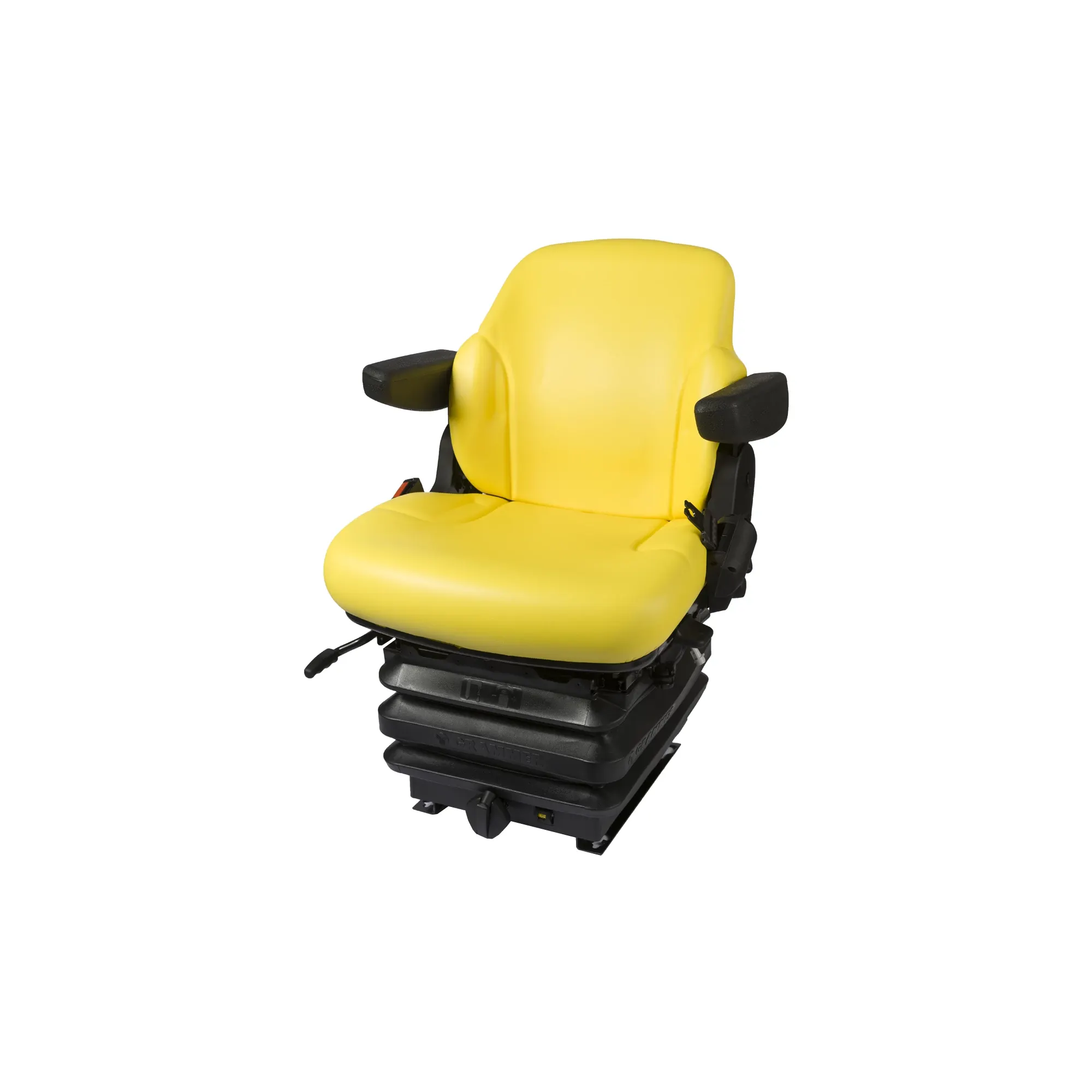 John Deere Mechanical Suspended Seat, Yellow Vinyl - BL15279