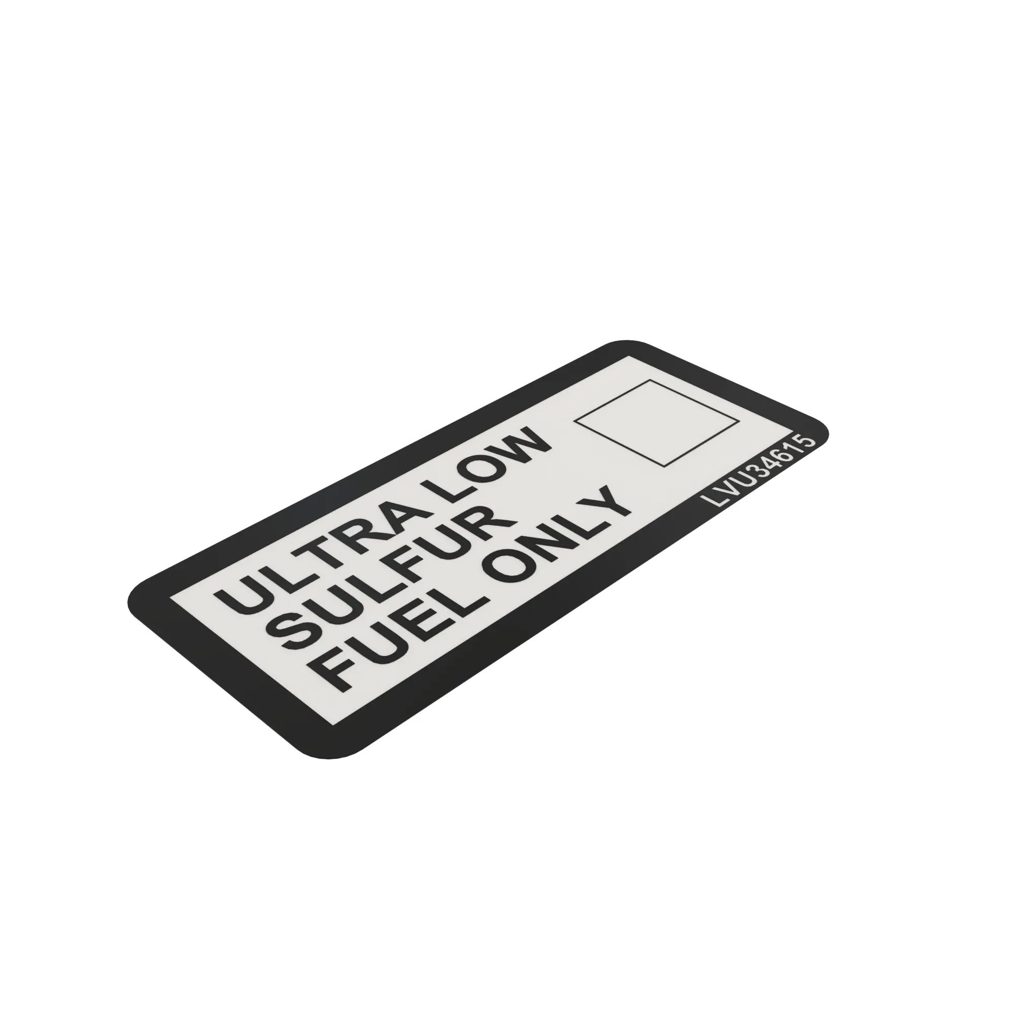 John Deere Ultra Low Fuel Inlet Label - LVU34615