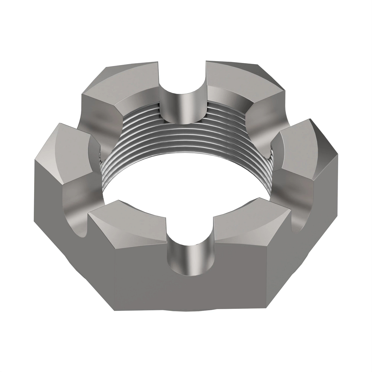 John Deere Hexagonal Slotted Nut, 25.4 mm (1") - A12188