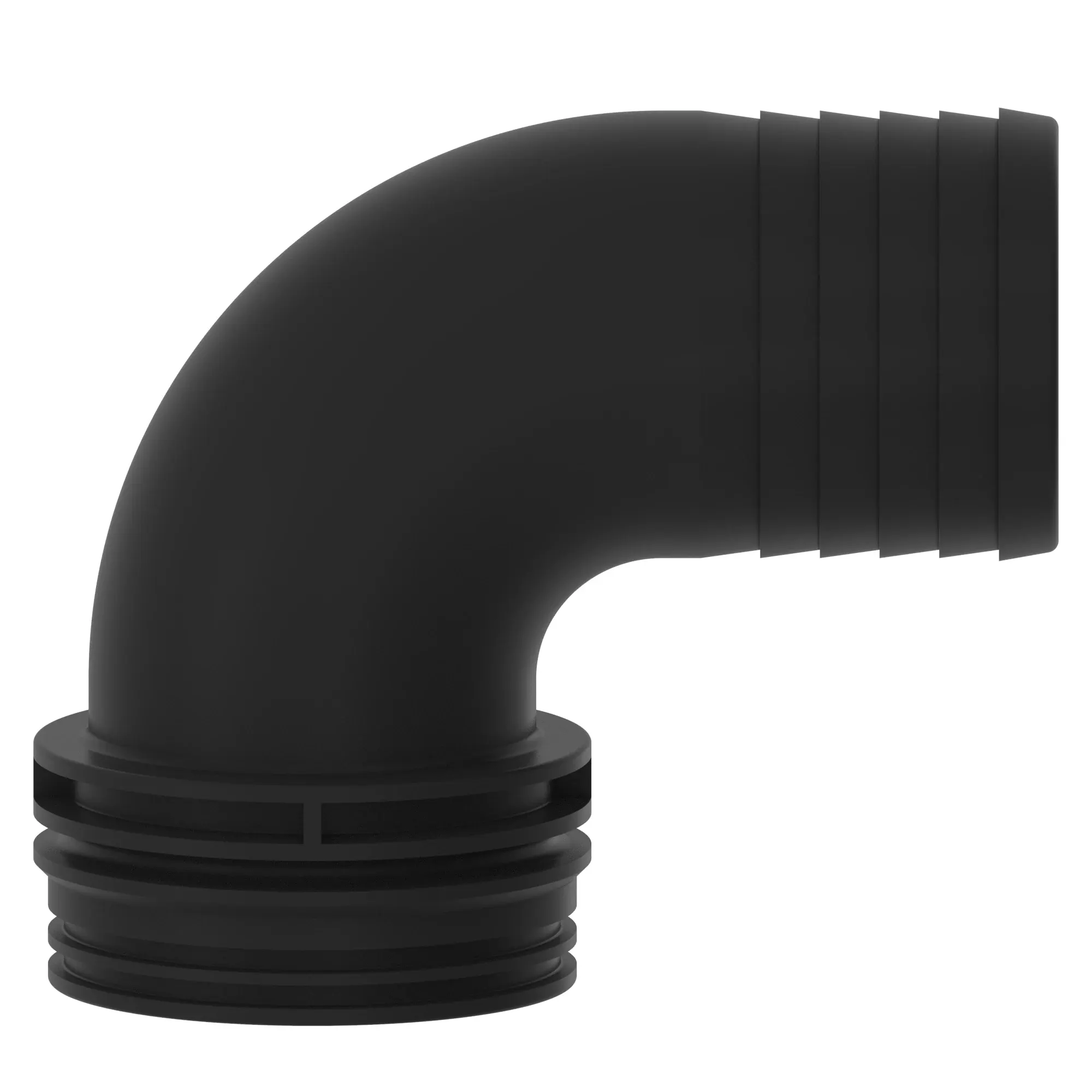 HOSE FITTING, 3" 90 DEG ELBOW BARB