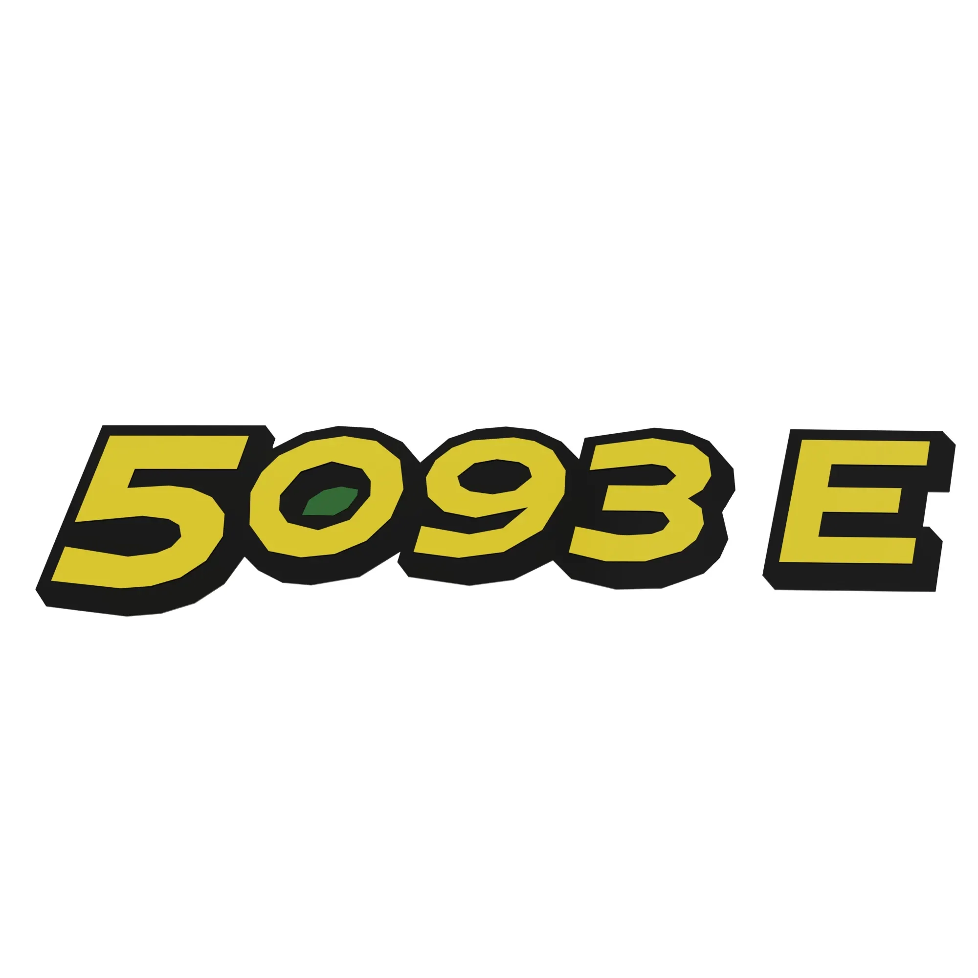 John Deere 5093E Model Left Side Label - SU290155