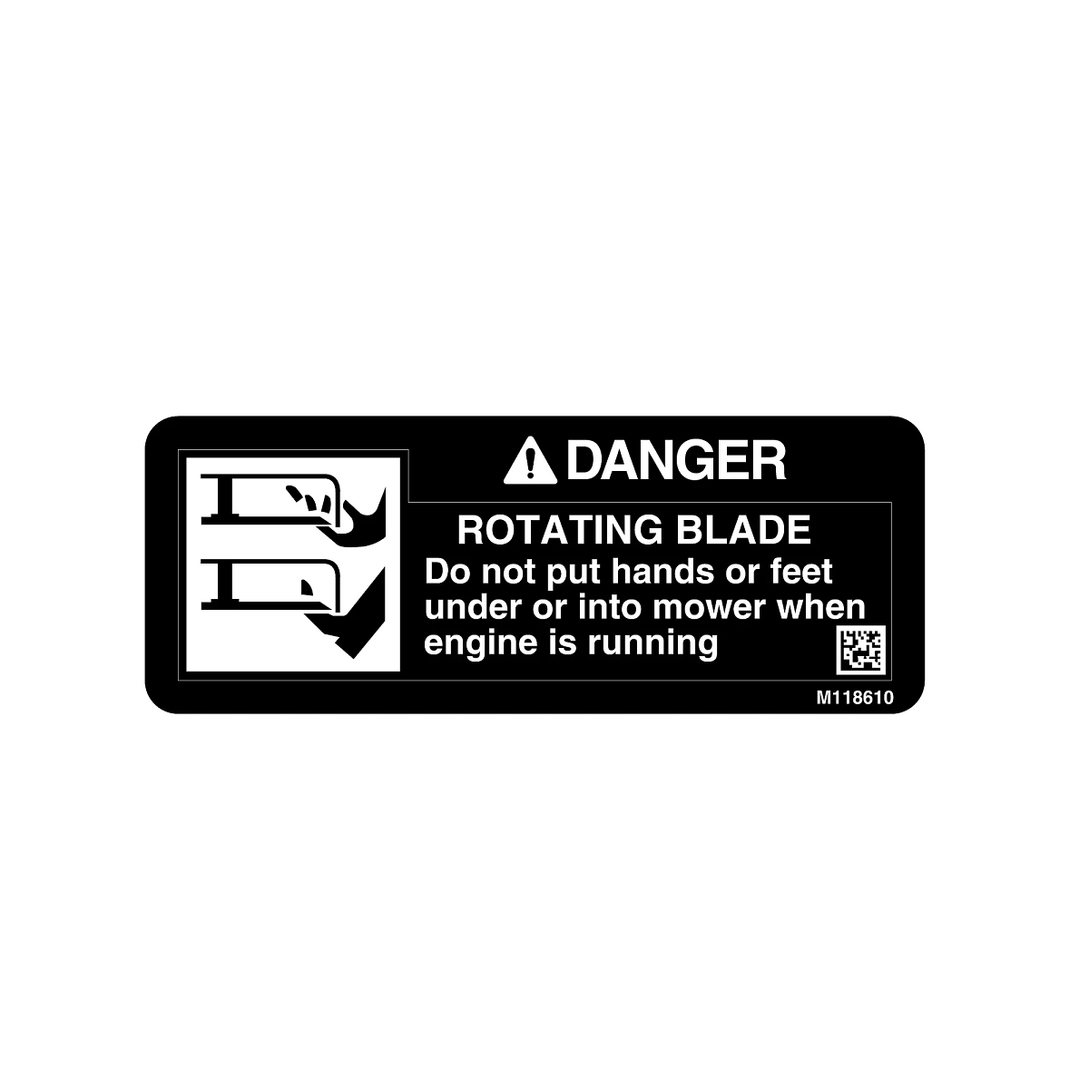 LABEL, DANGER (BLADE CONTACT)