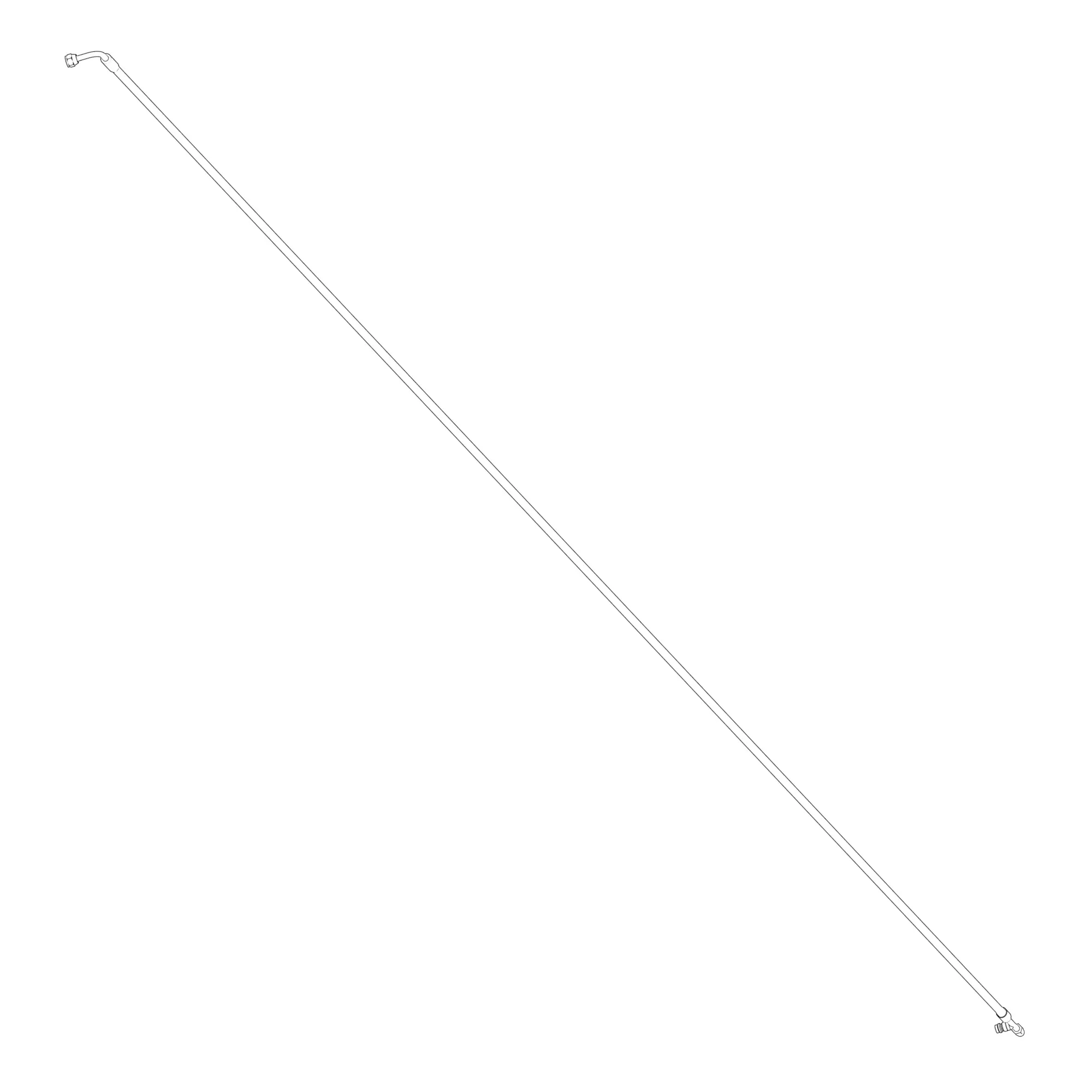 John Deere Refrigerant Hose, Air Conditioner Feed Line - AXE22288