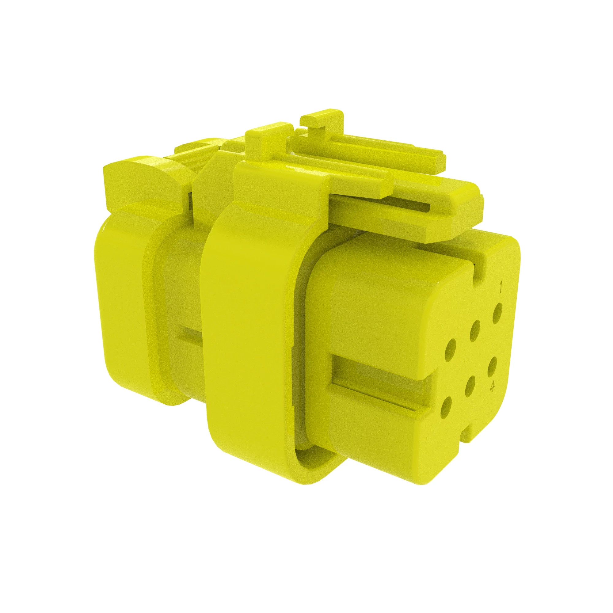 TYCO AMPSEAL16 6W RCPT SLD YLW PLST