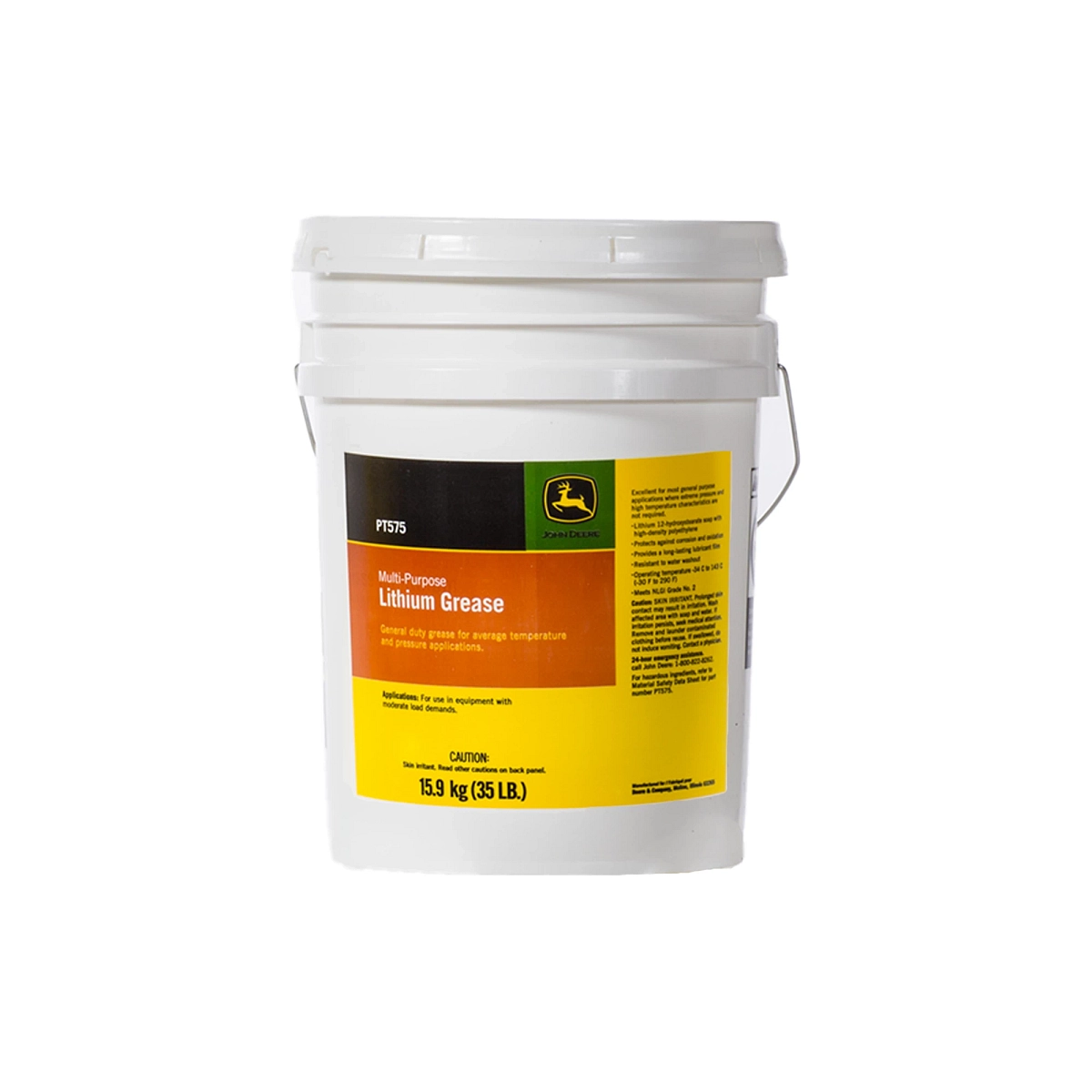 John Deere Multi-Purpose Lithium Grease, 15.9 kg (35 Pound) Can - PT575