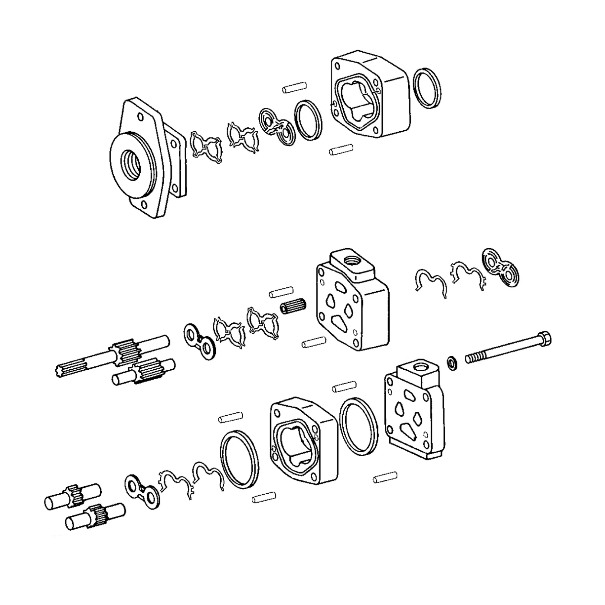 John Deere Charge Tandem Hydraulic Pump - RE158888