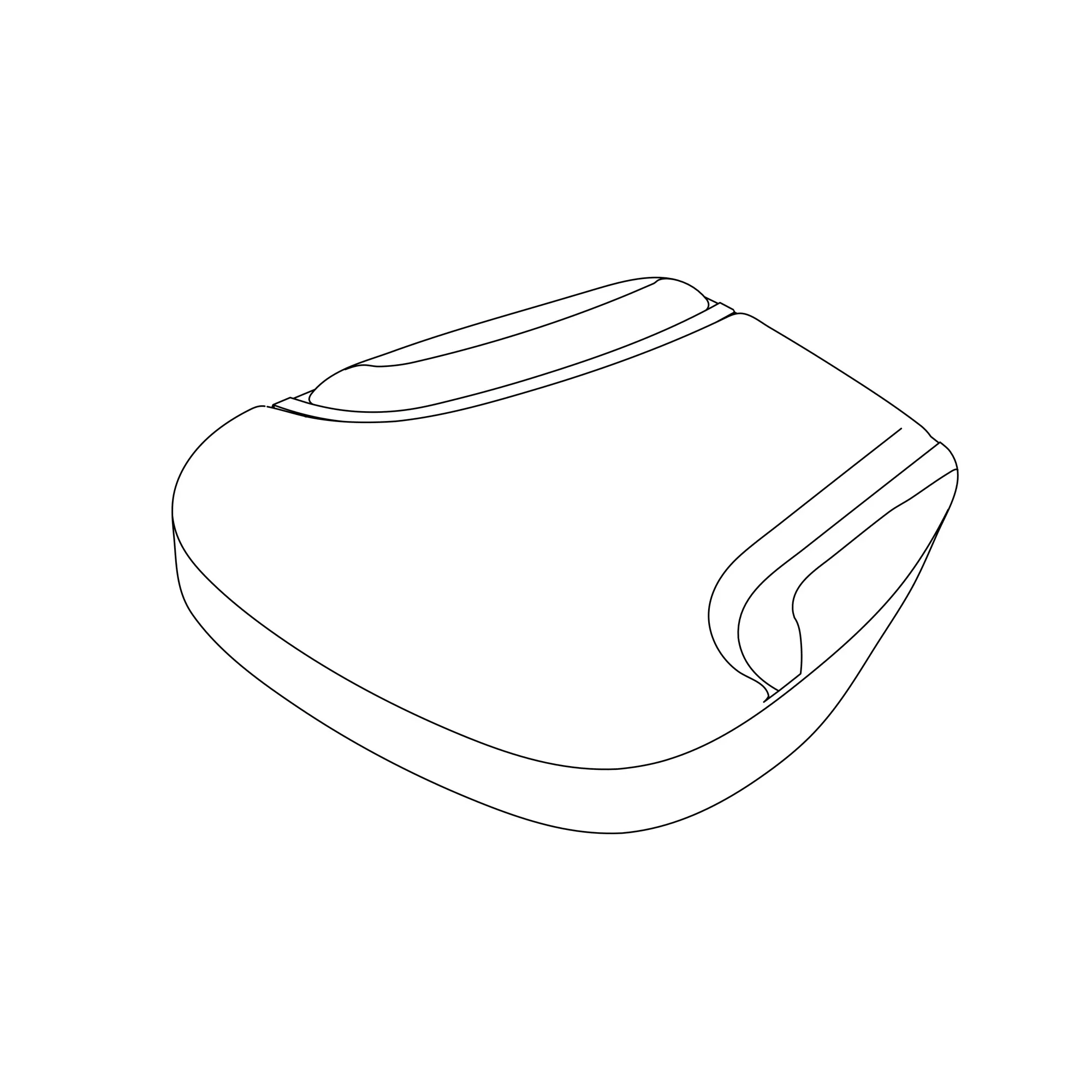 John Deere Fabric Seat Bottom Cushion - RE579689