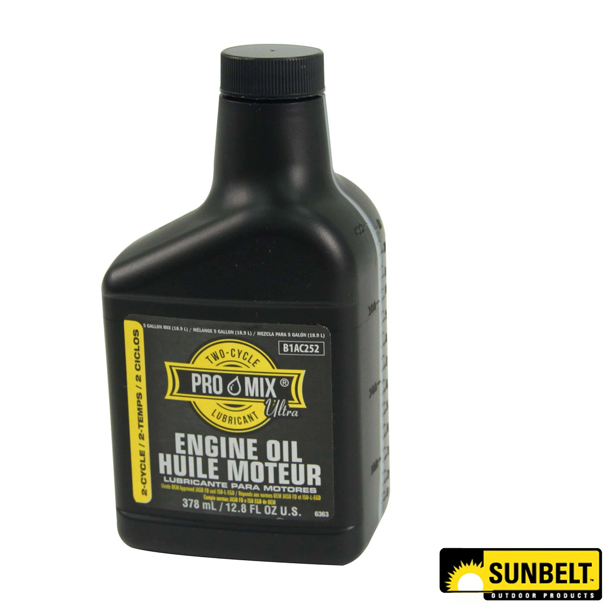 Sunbelt 2-Cycle Engine Oil, Champion™ Pro-Mix™ Ultra, 378.5 ml (12.8 Fluid Oz) - A-B1AC252